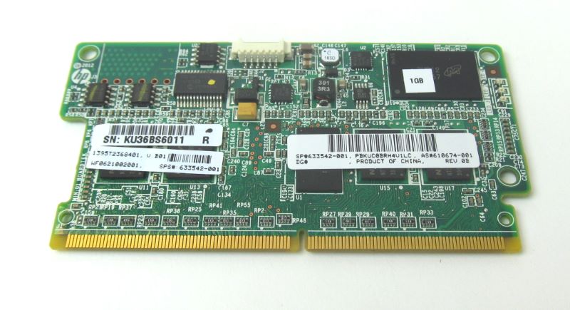 Memoria de caché de escritura con respaldo de flash (FBWC) de 1 GB 633542-001