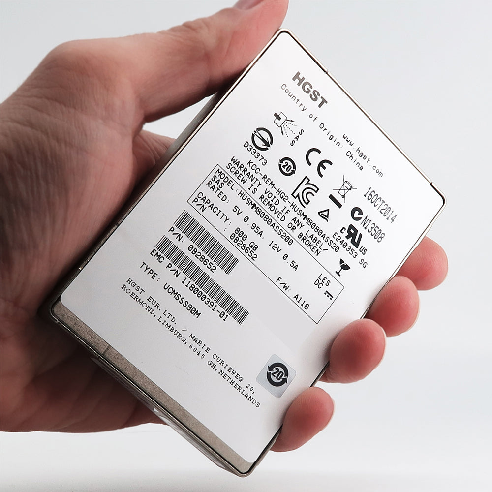 HGST SSD800MM HUSMM8080ASS200 0B28652 800GB SAS 12Gb/s Write Intensive MLC 2.5in Refurbished SSD