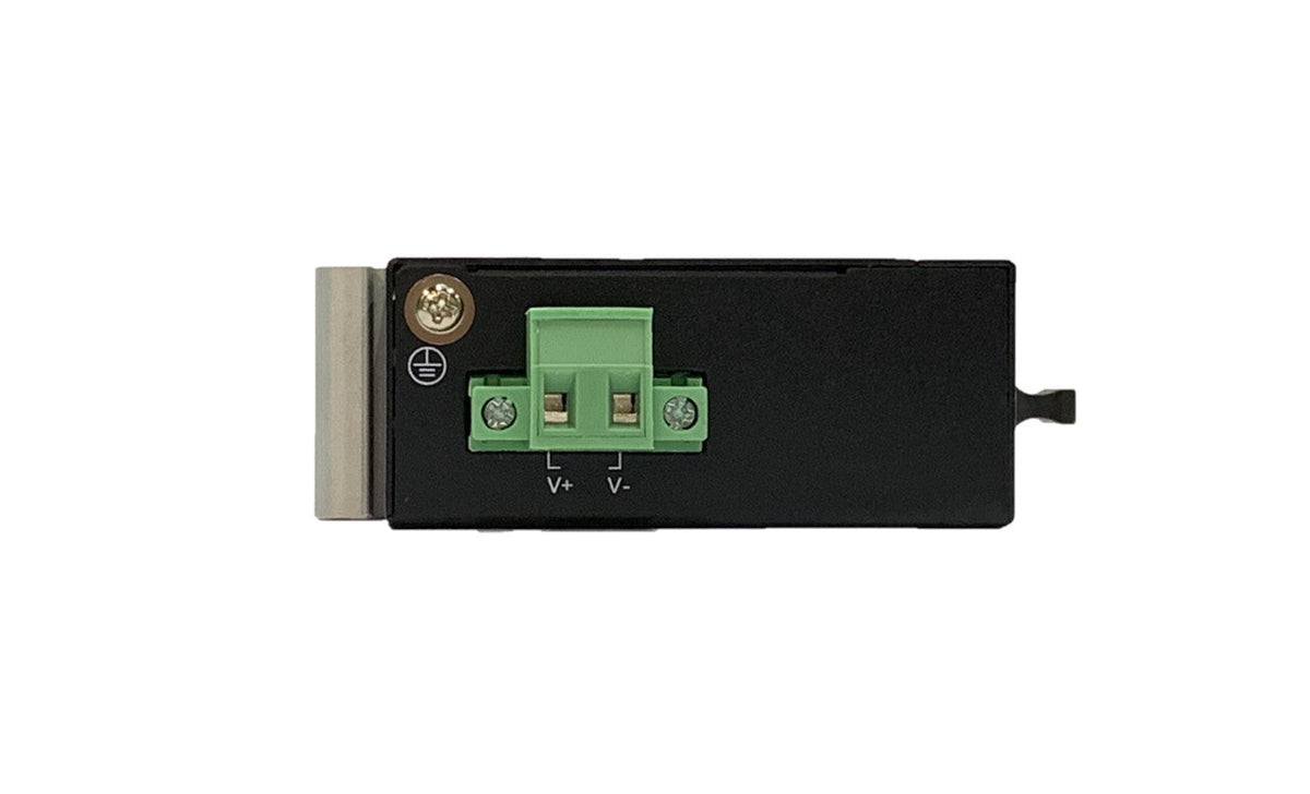 IMC-100C-E-SC030 compact Fast Ethernet singlemode fiber industrial media converter 30Km, DIN rail