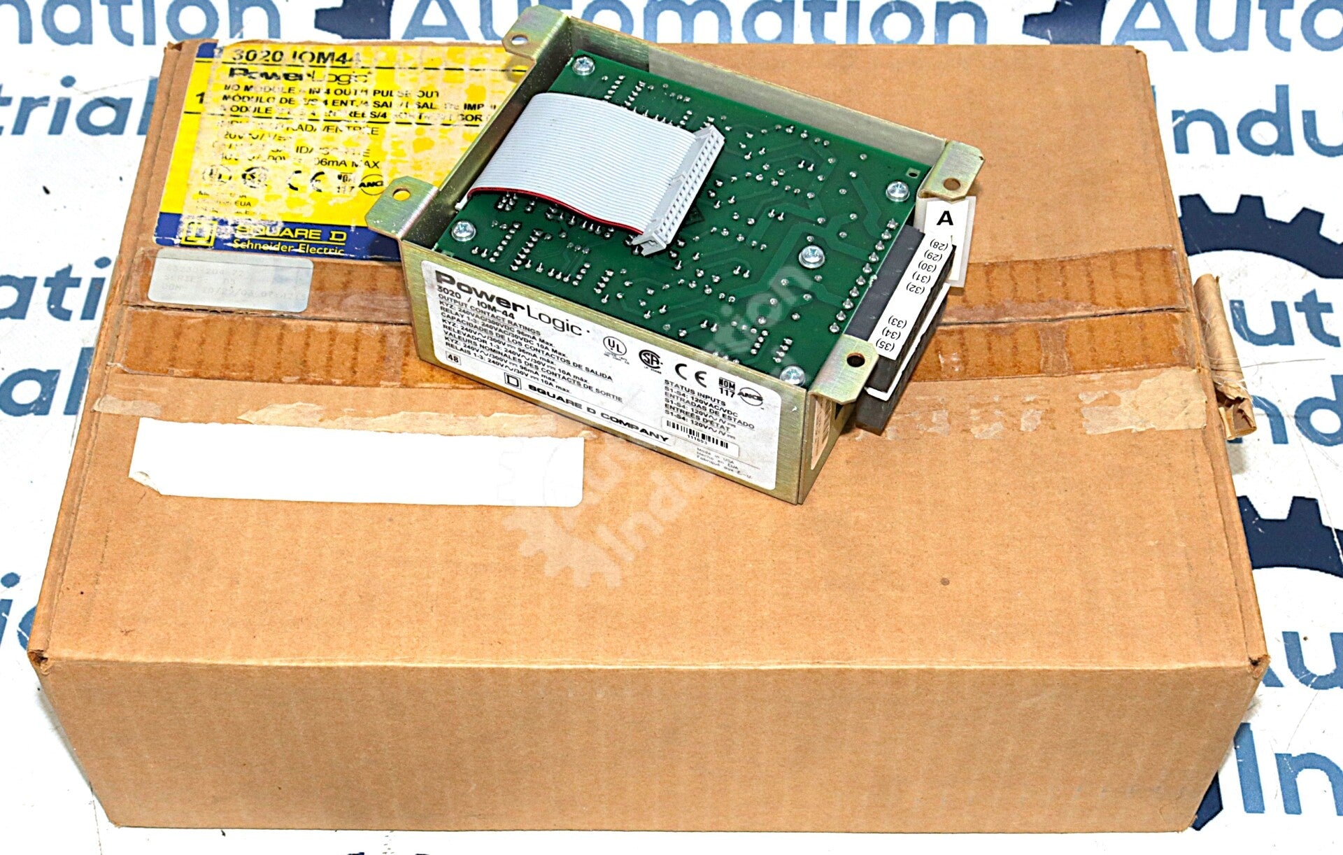 IOM-44 By Square D PowerLogic Class 3020 120VAC 4 In/1 Pulse Out I/O Module NSFP