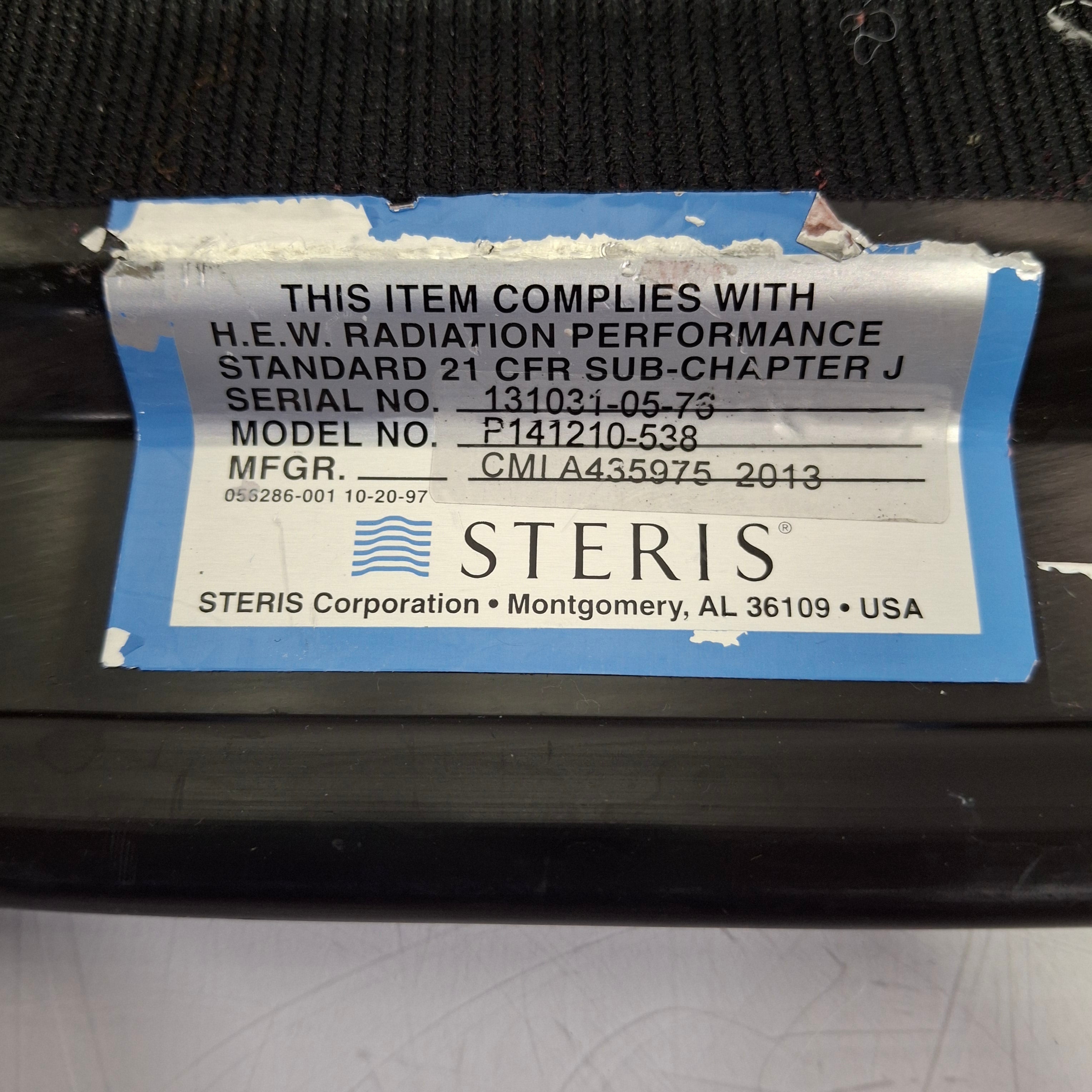 Steris OR P141210 Surgical Table Armboard