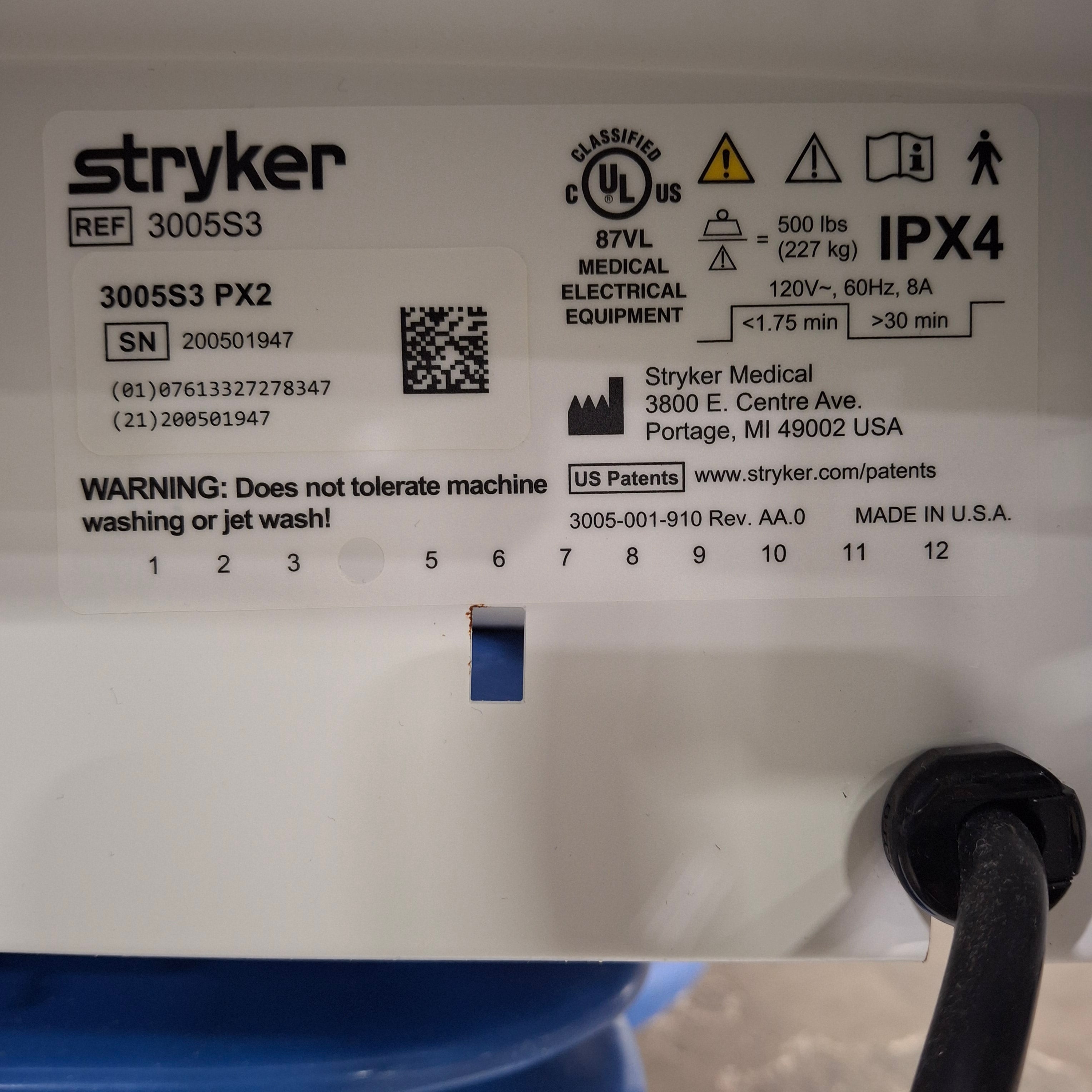 Stryker Secure III 3005 Hospital Bed