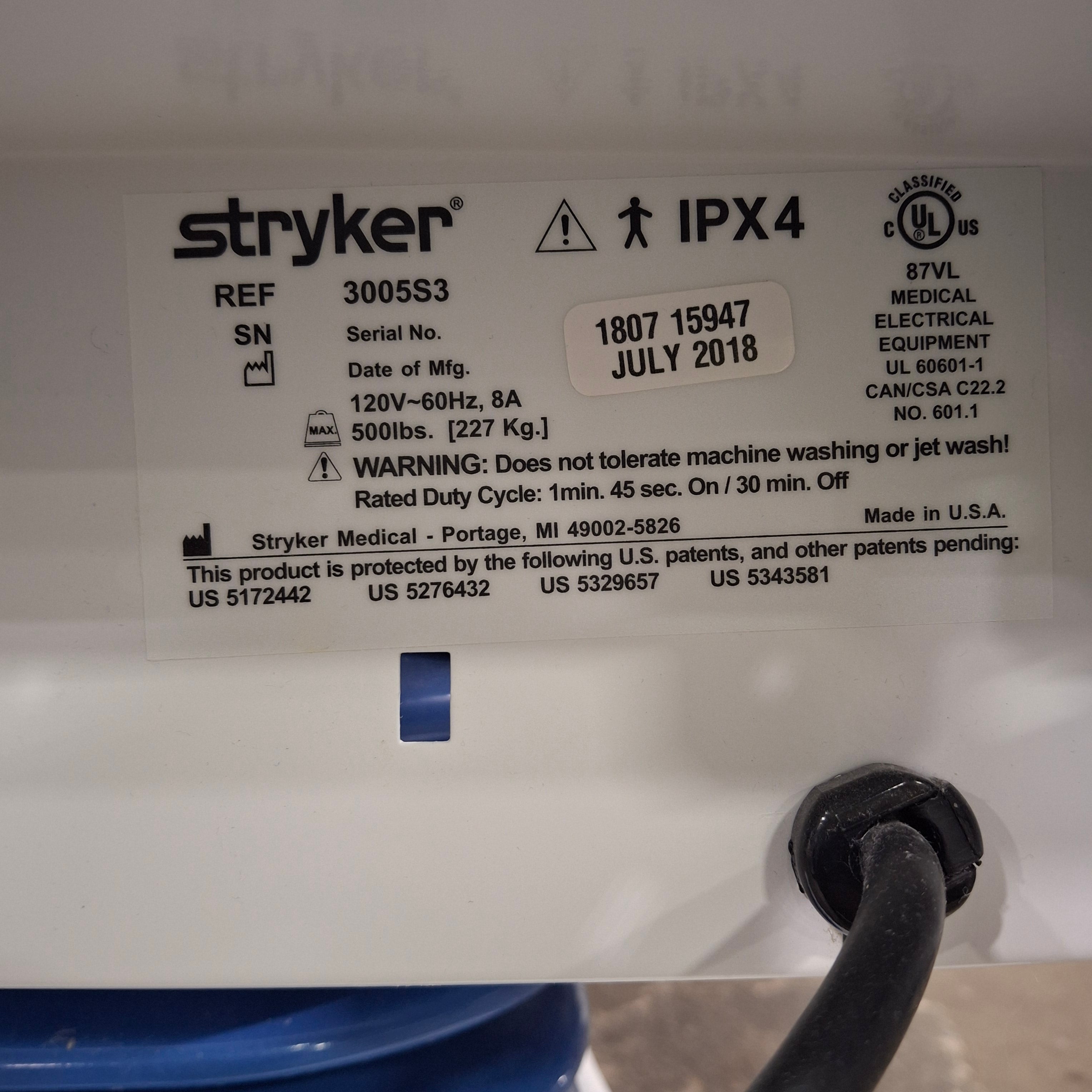 Stryker Secure III 3005 Hospital Bed