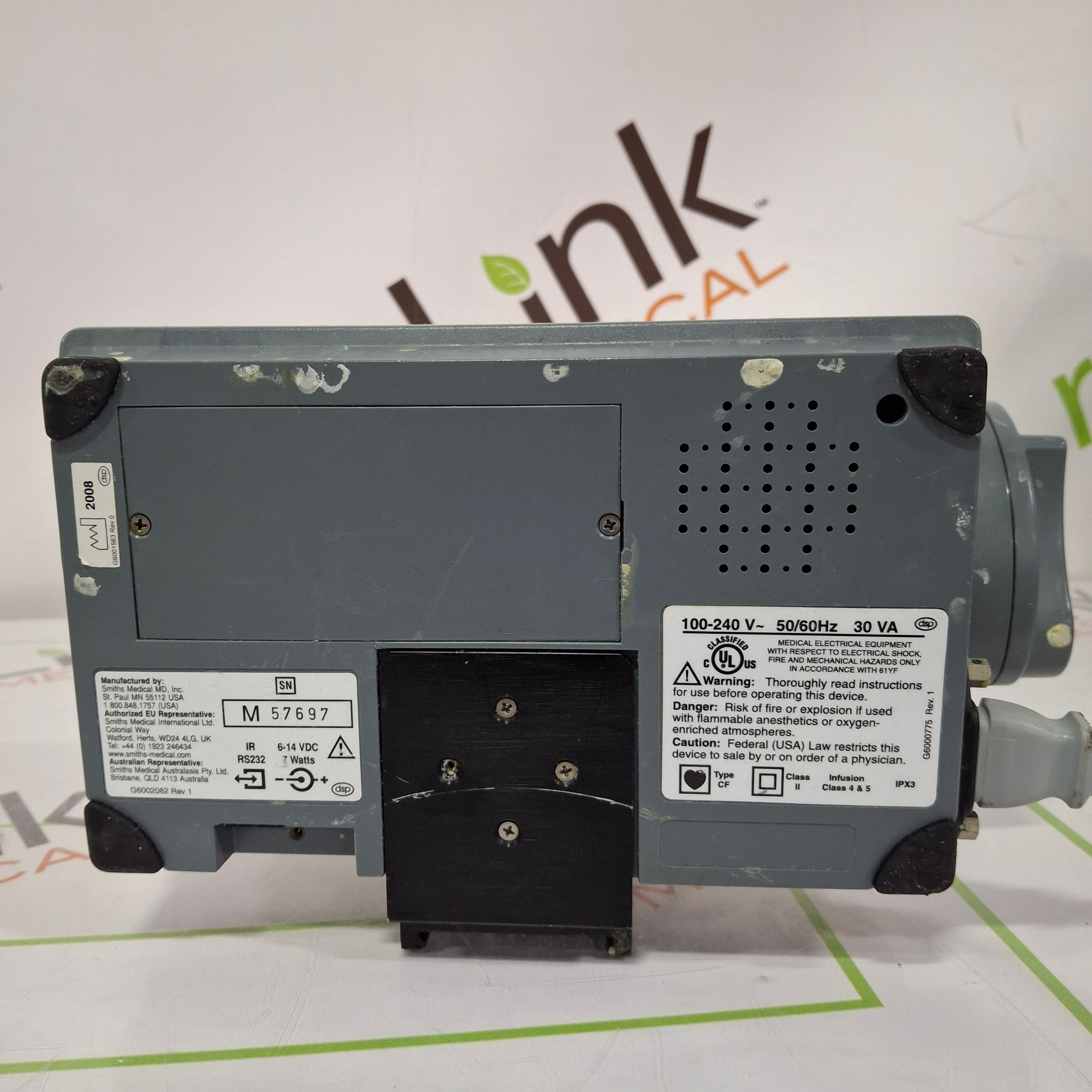 Smiths Medical Medfusion 3500 Version 5 Syringe Infusion Pump