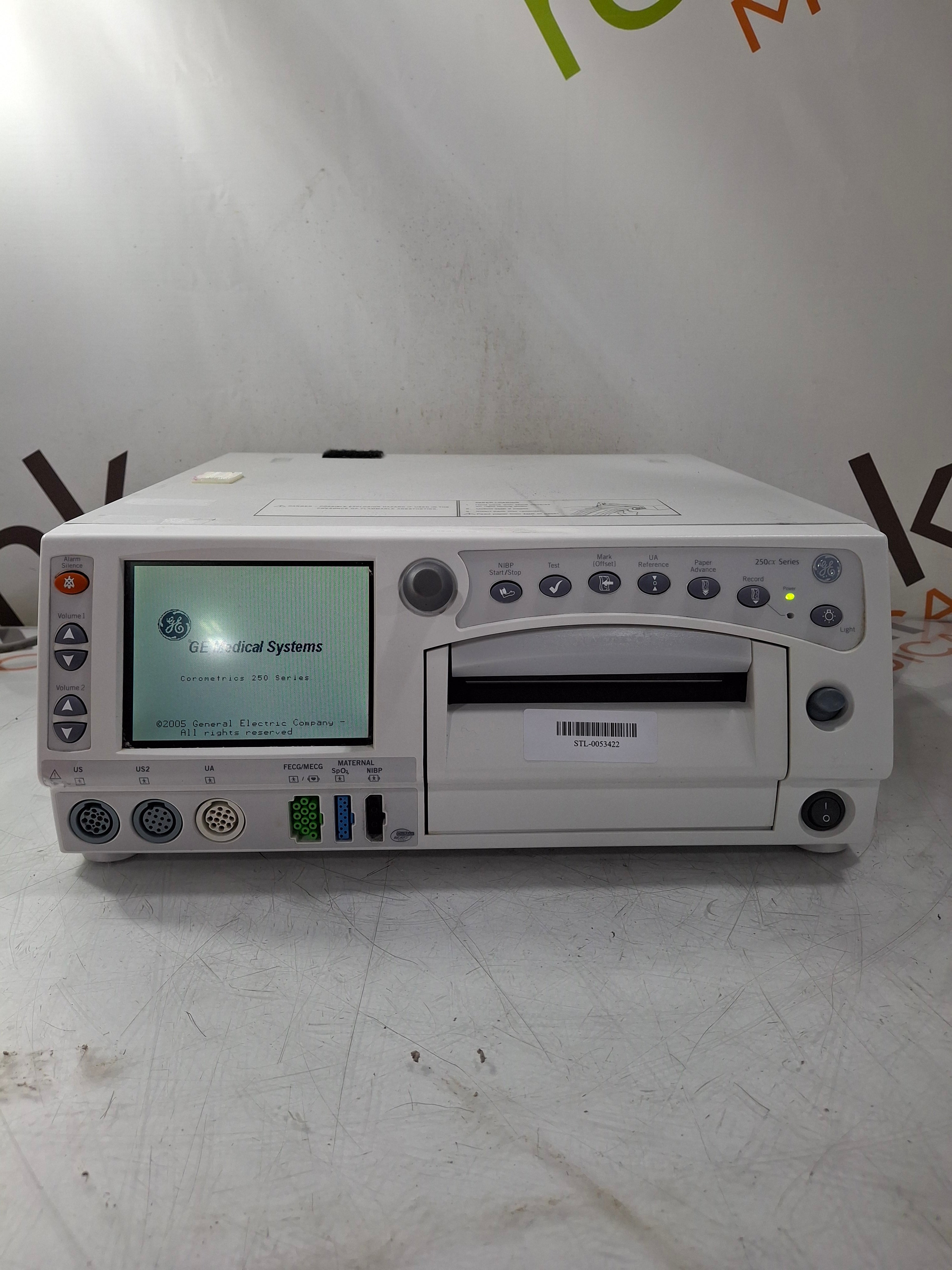 GE Healthcare Corometrics 250cx Series Model 259cx-a Fetal Monitor