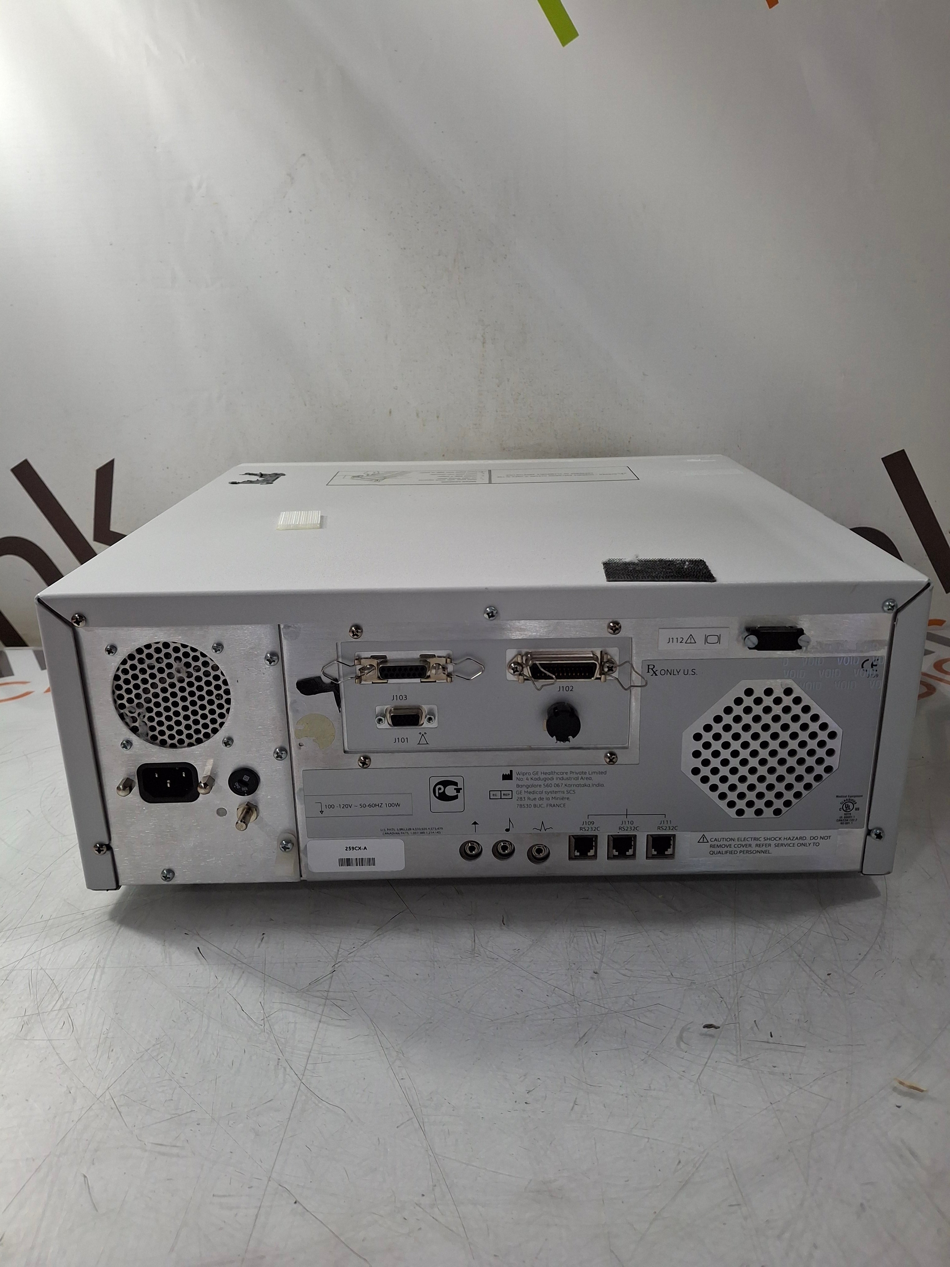 GE Healthcare Corometrics 250cx Series Model 259cx-a Fetal Monitor