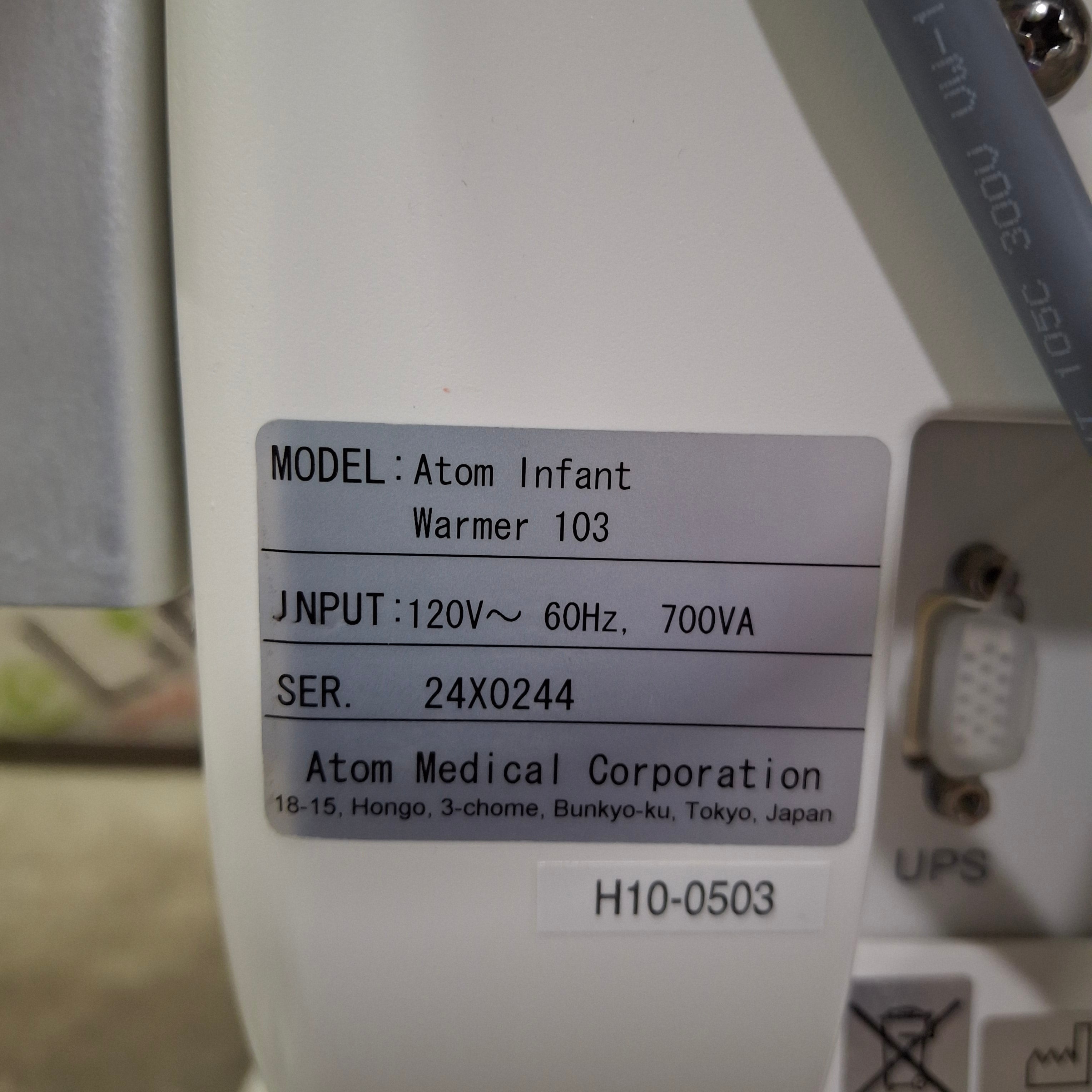 Atom Medical USA 103 Infant Warmer