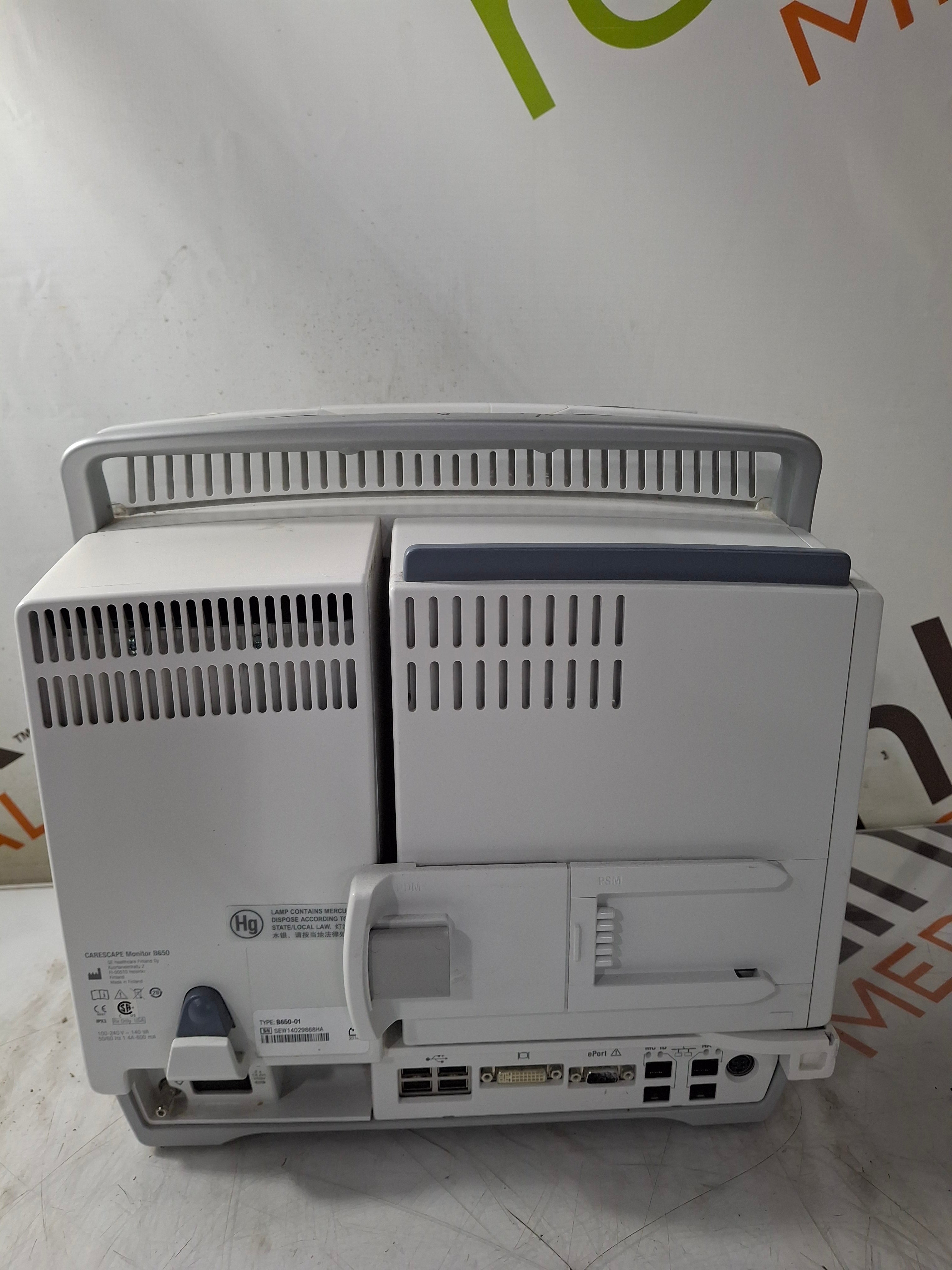 GE Healthcare Carescape B650 Critical Care Patient Monitor