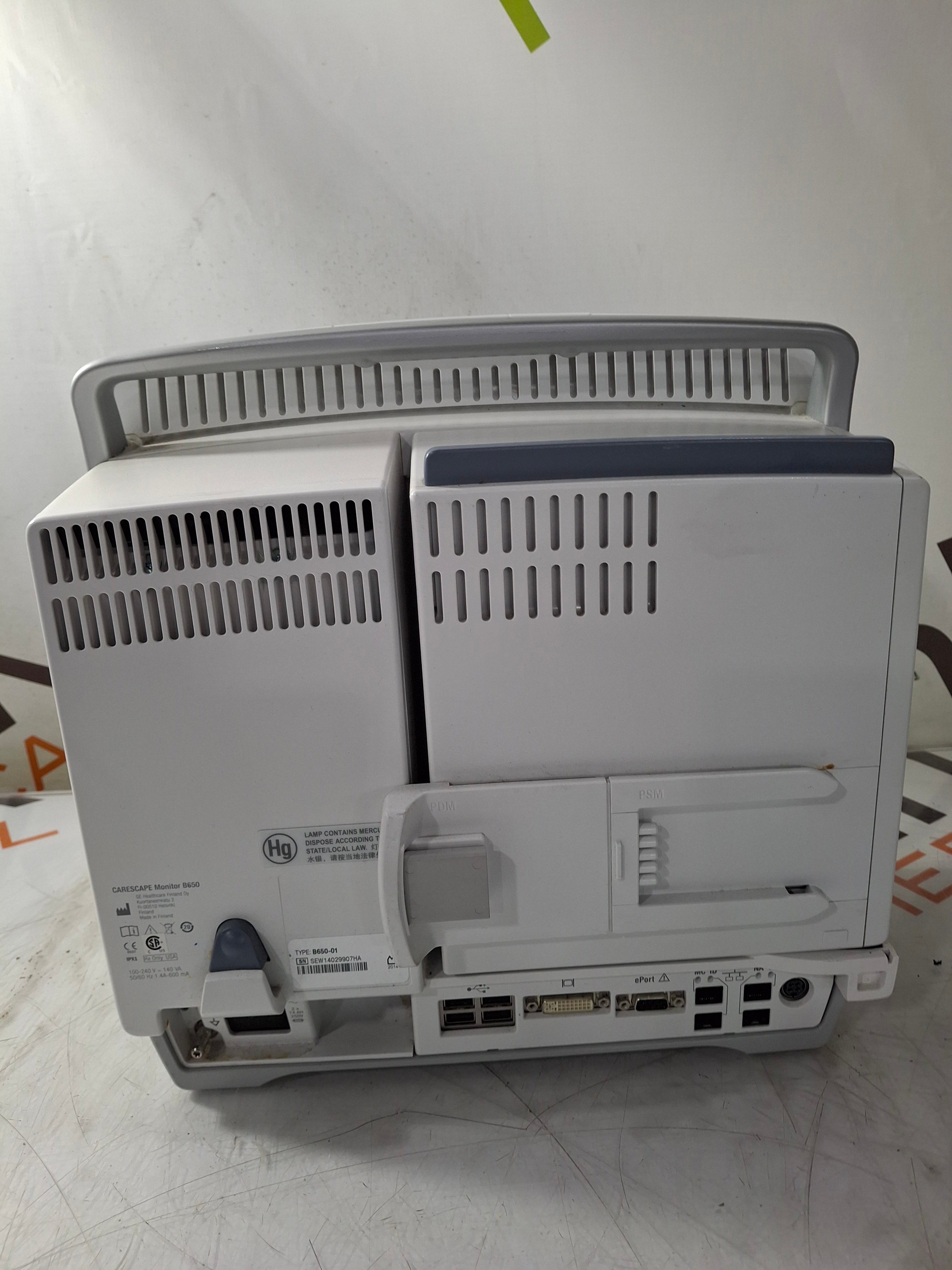 GE Healthcare Carescape B650 Critical Care Patient Monitor