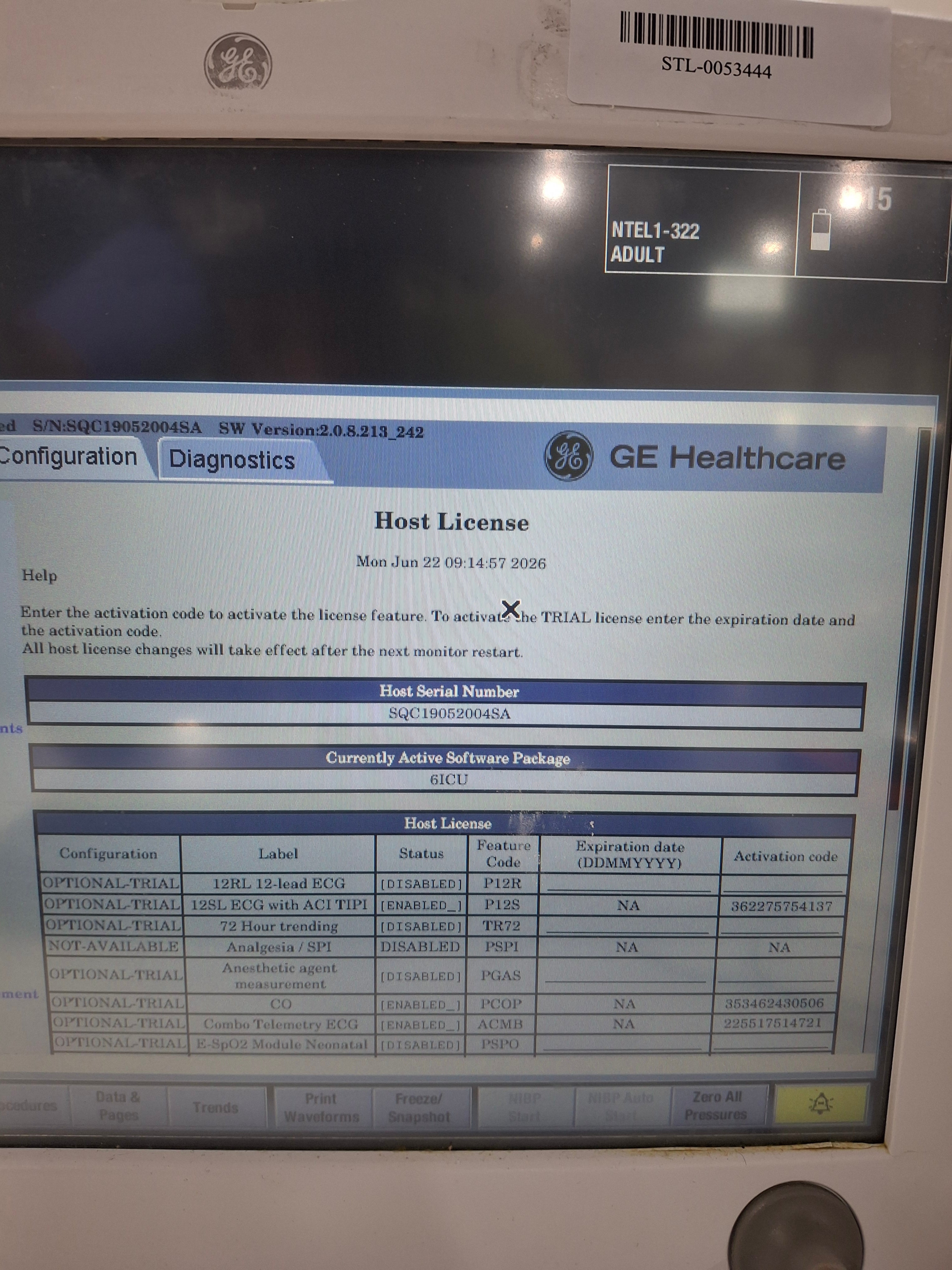 GE Healthcare Carescape B650 Critical Care Patient Monitor
