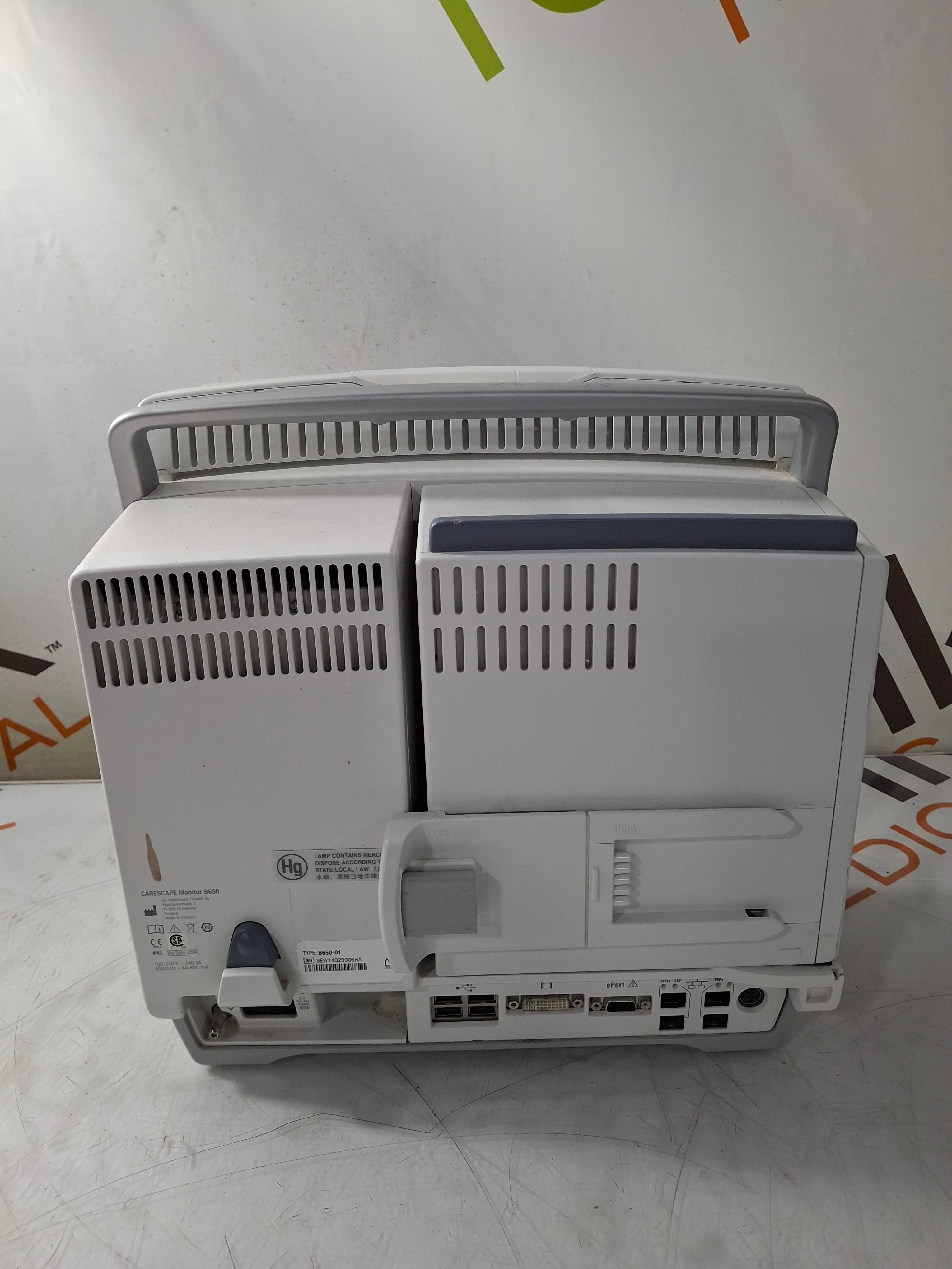 GE Healthcare Carescape B650 Critical Care Patient Monitor