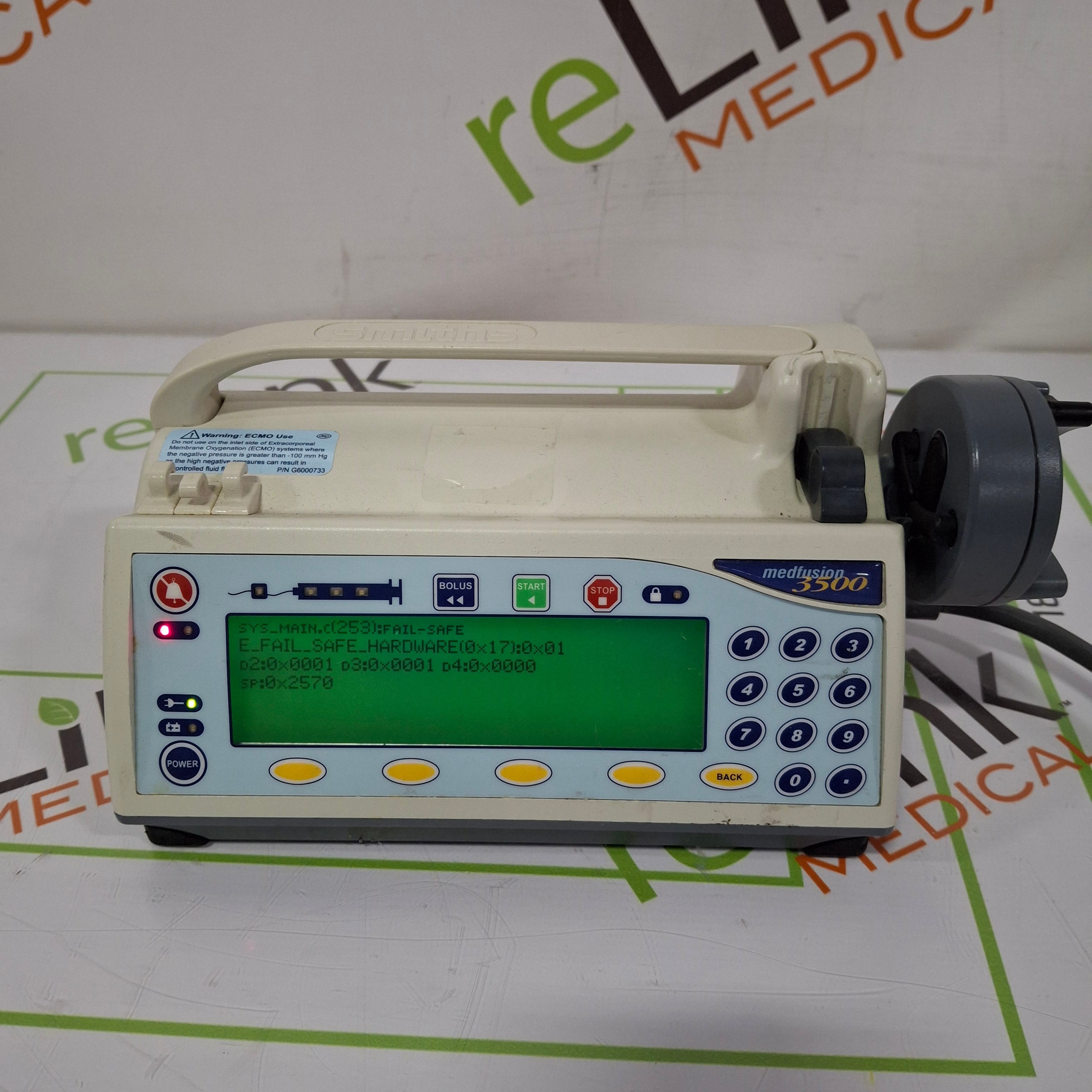 Smiths Medical Medfusion 3500 Syringe Infusion Pump