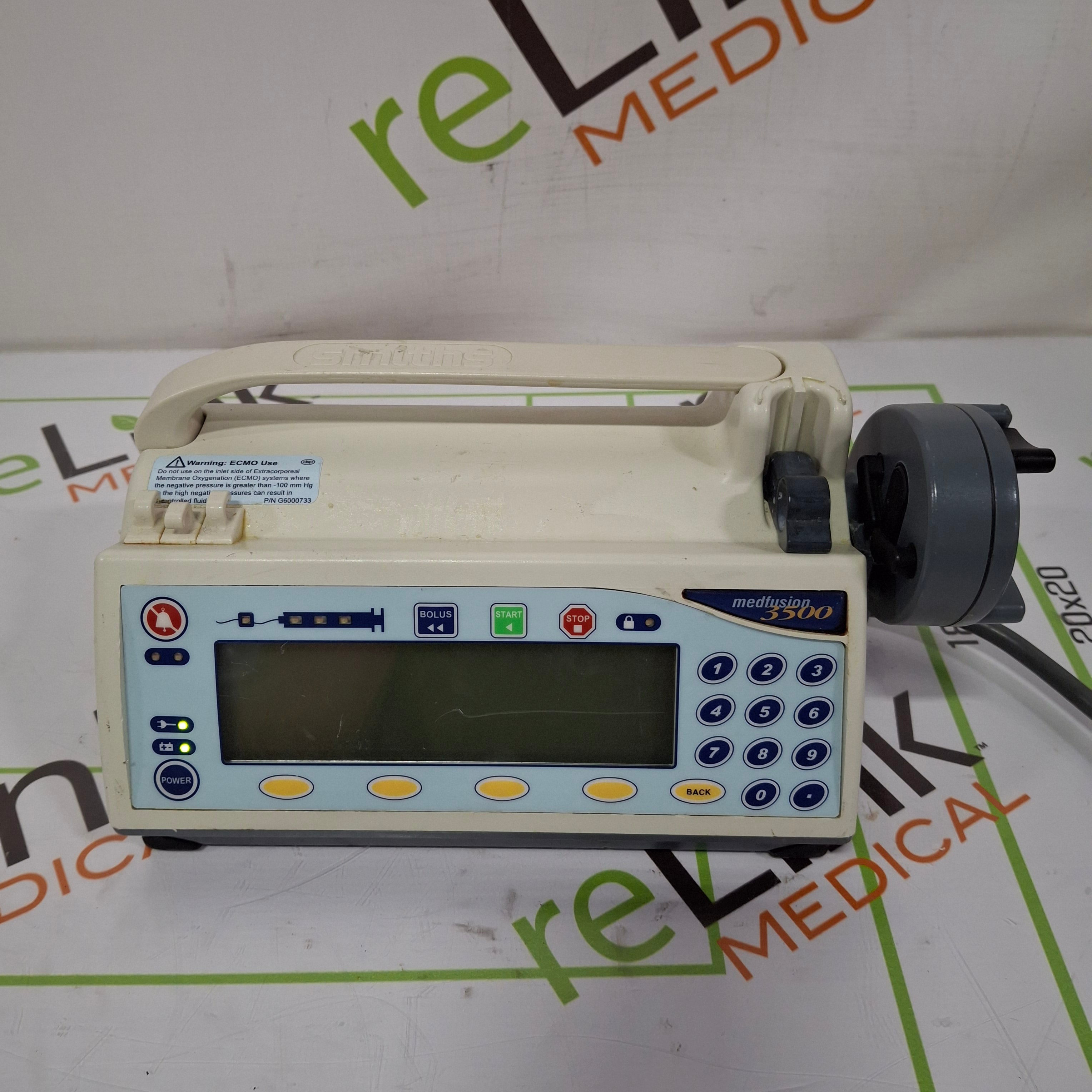 Smiths Medical Medfusion 3500 Syringe Infusion Pump