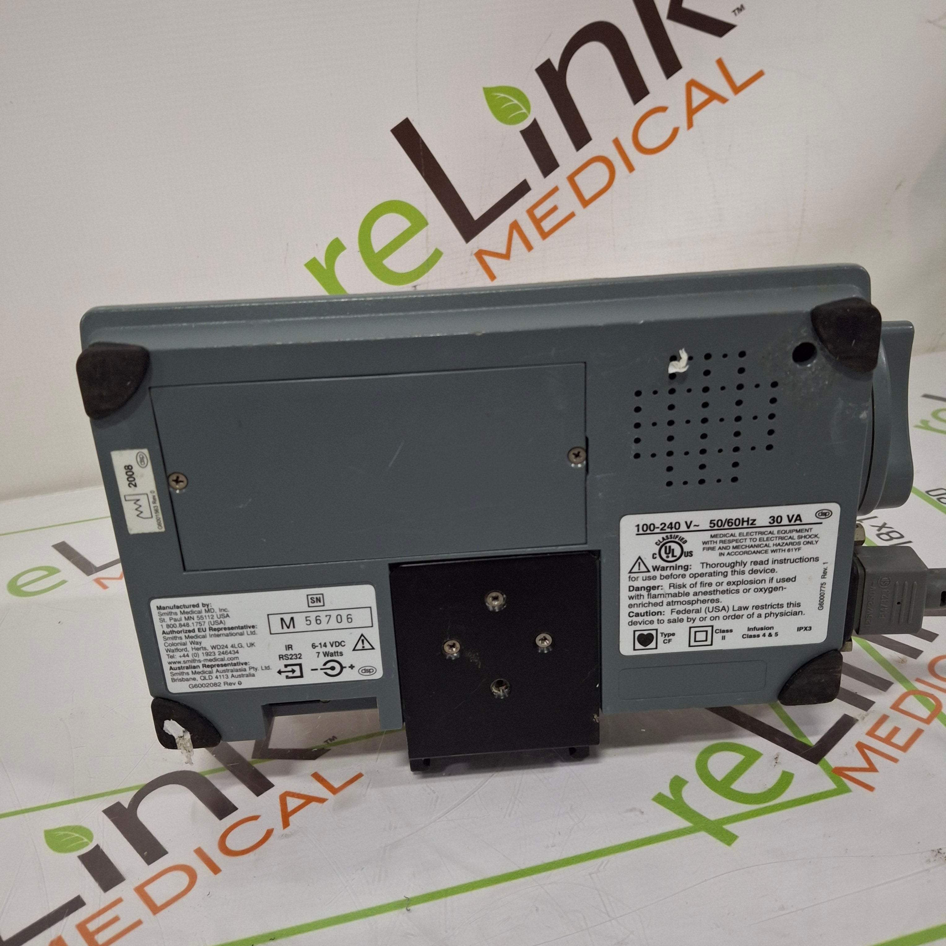 Smiths Medical Medfusion 3500 Version 5 Syringe Infusion Pump
