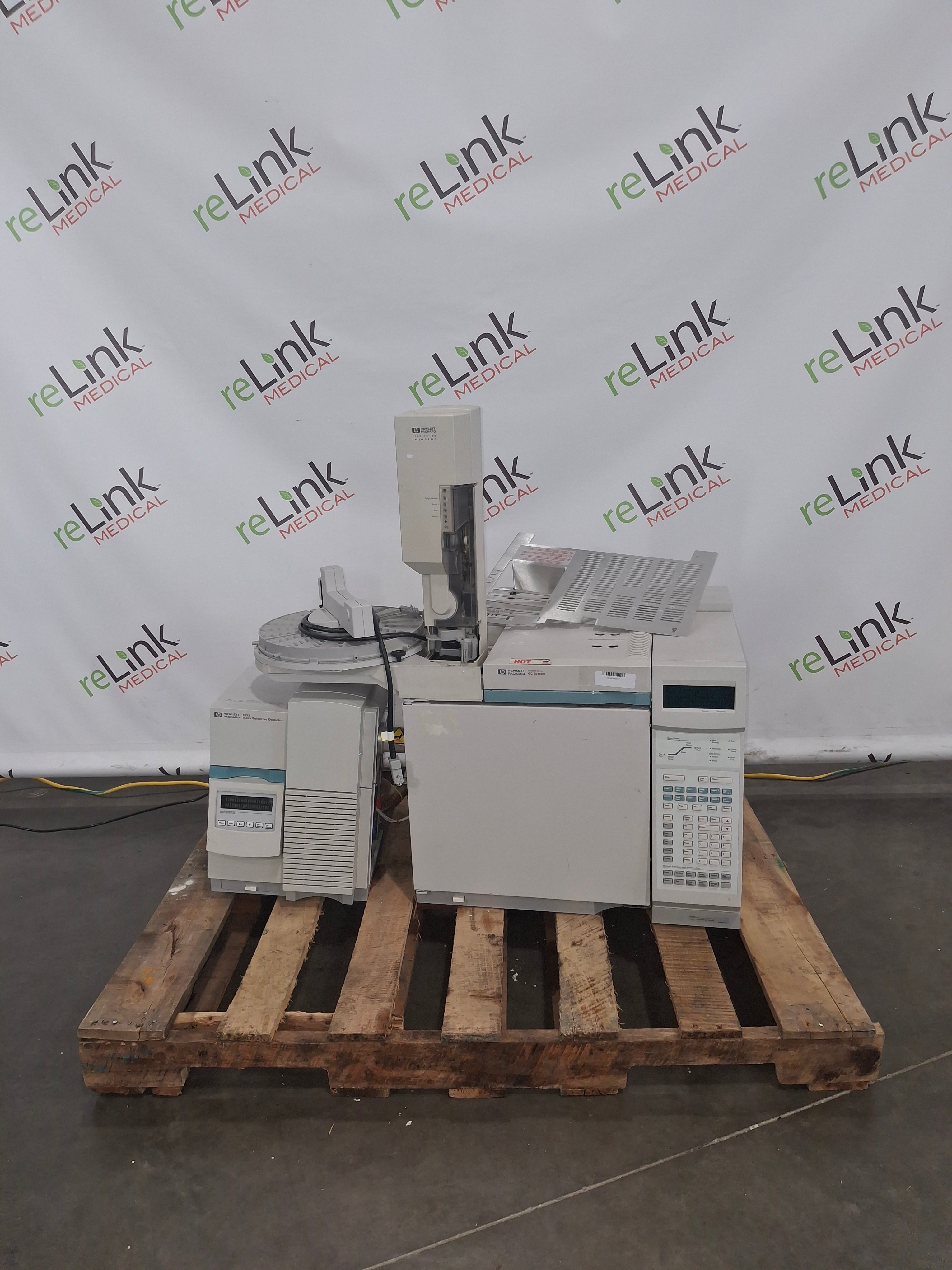 Agilent 6890N 5973 MSD GCMS Gas Chromatograph Mass