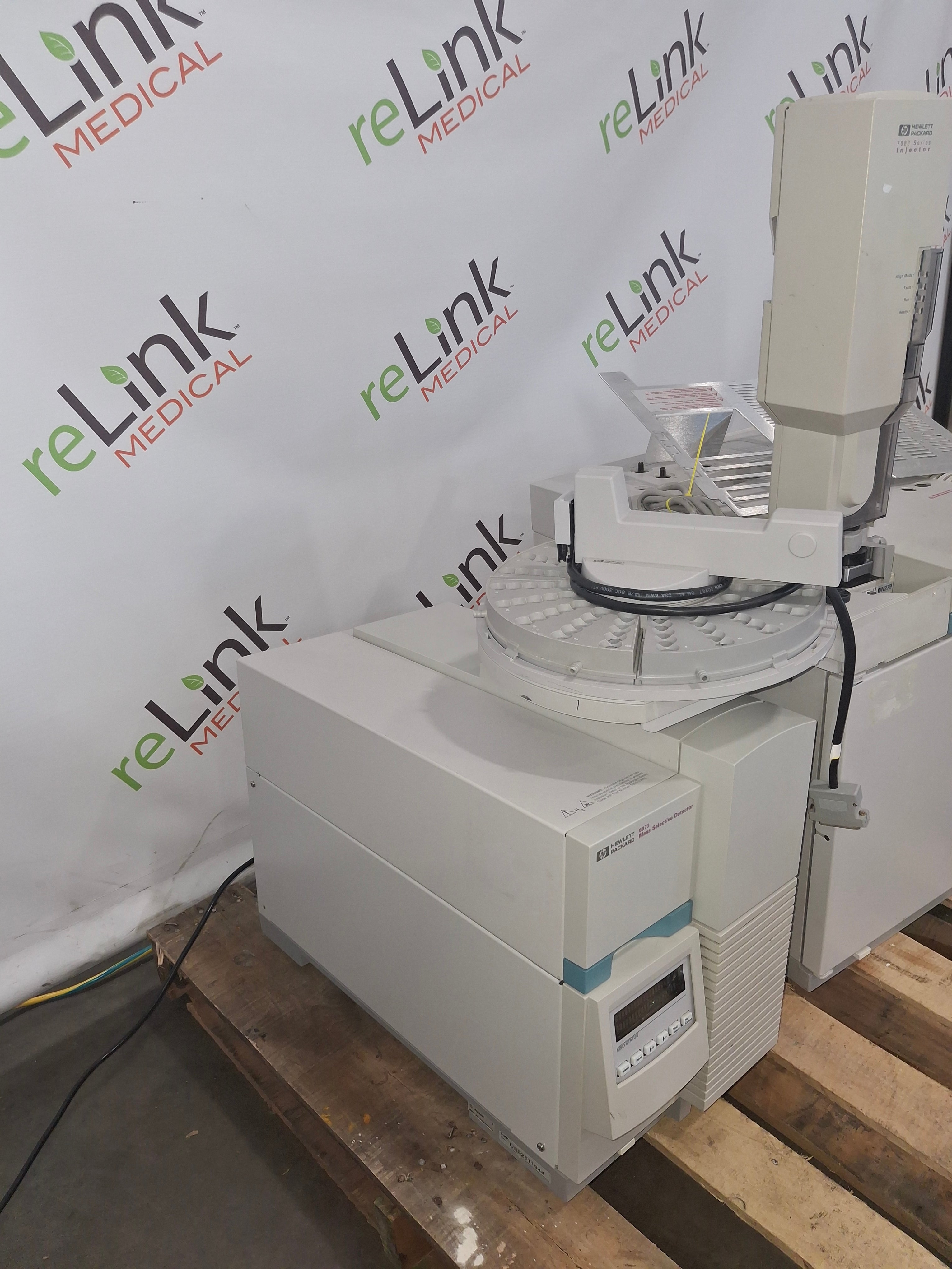 Agilent 6890N 5973 MSD GCMS Gas Chromatograph Mass