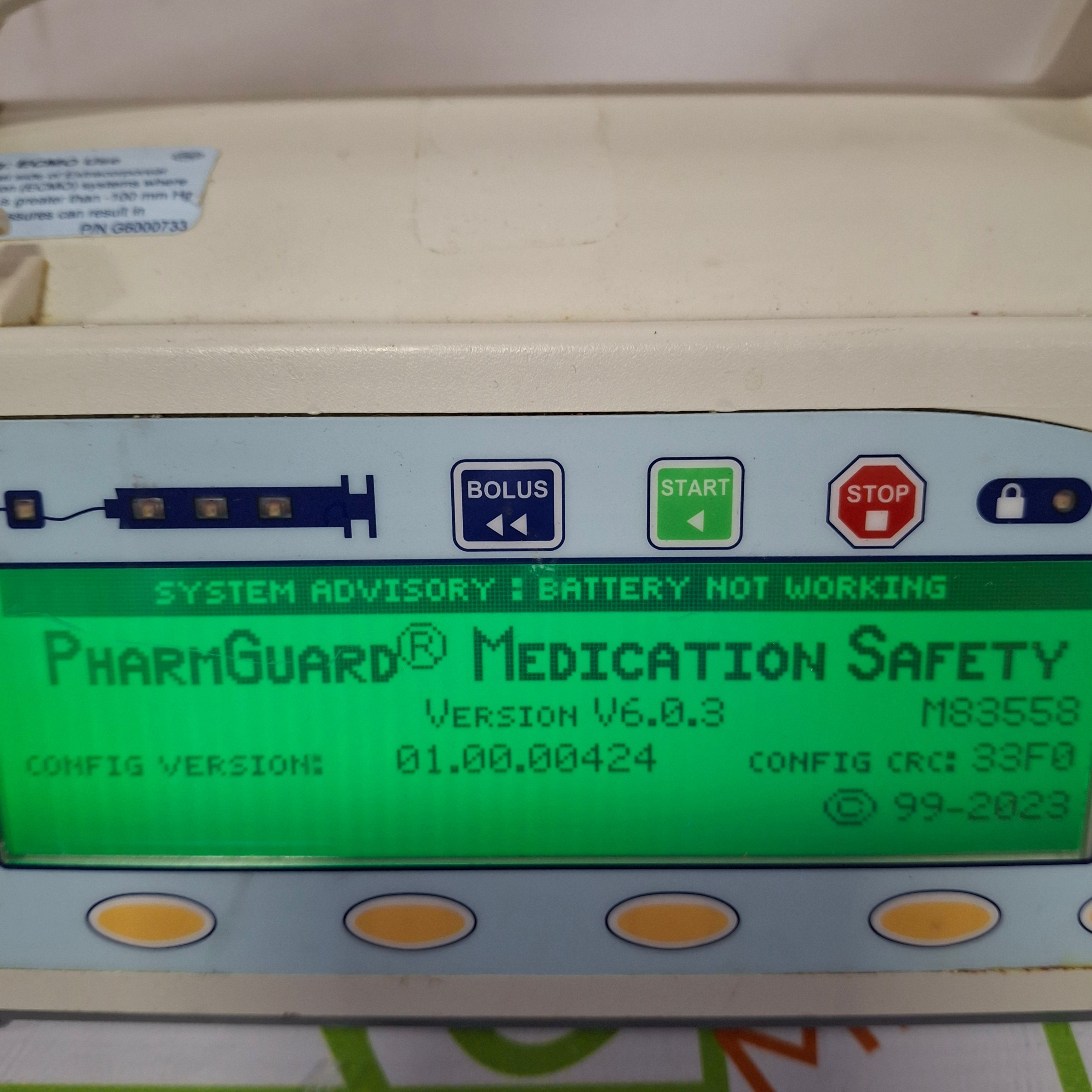 Smiths Medical Medfusion 3500 Version 6 Syringe Infusion Pump