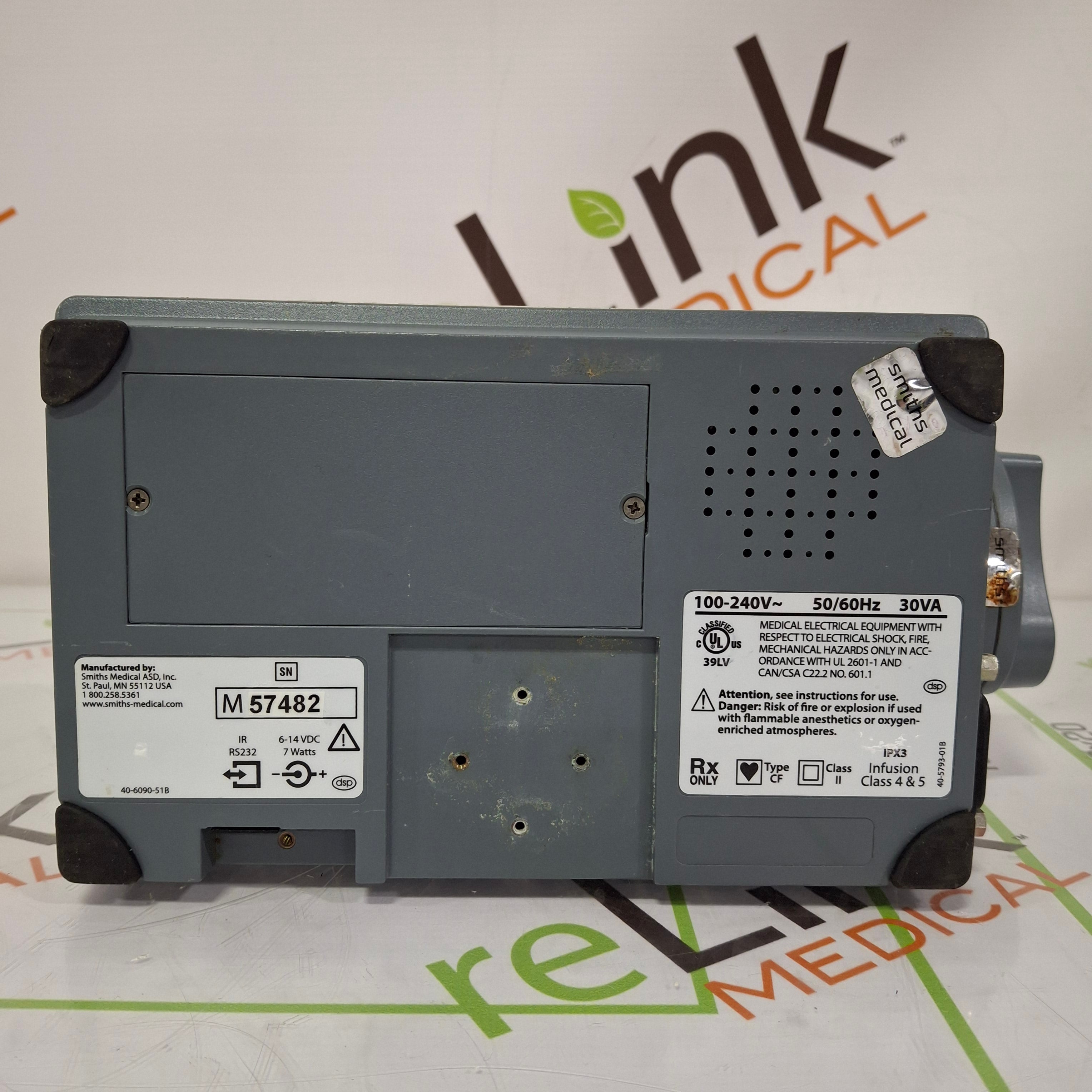 Smiths Medical Medfusion 3500 Version 5 Syringe Infusion Pump