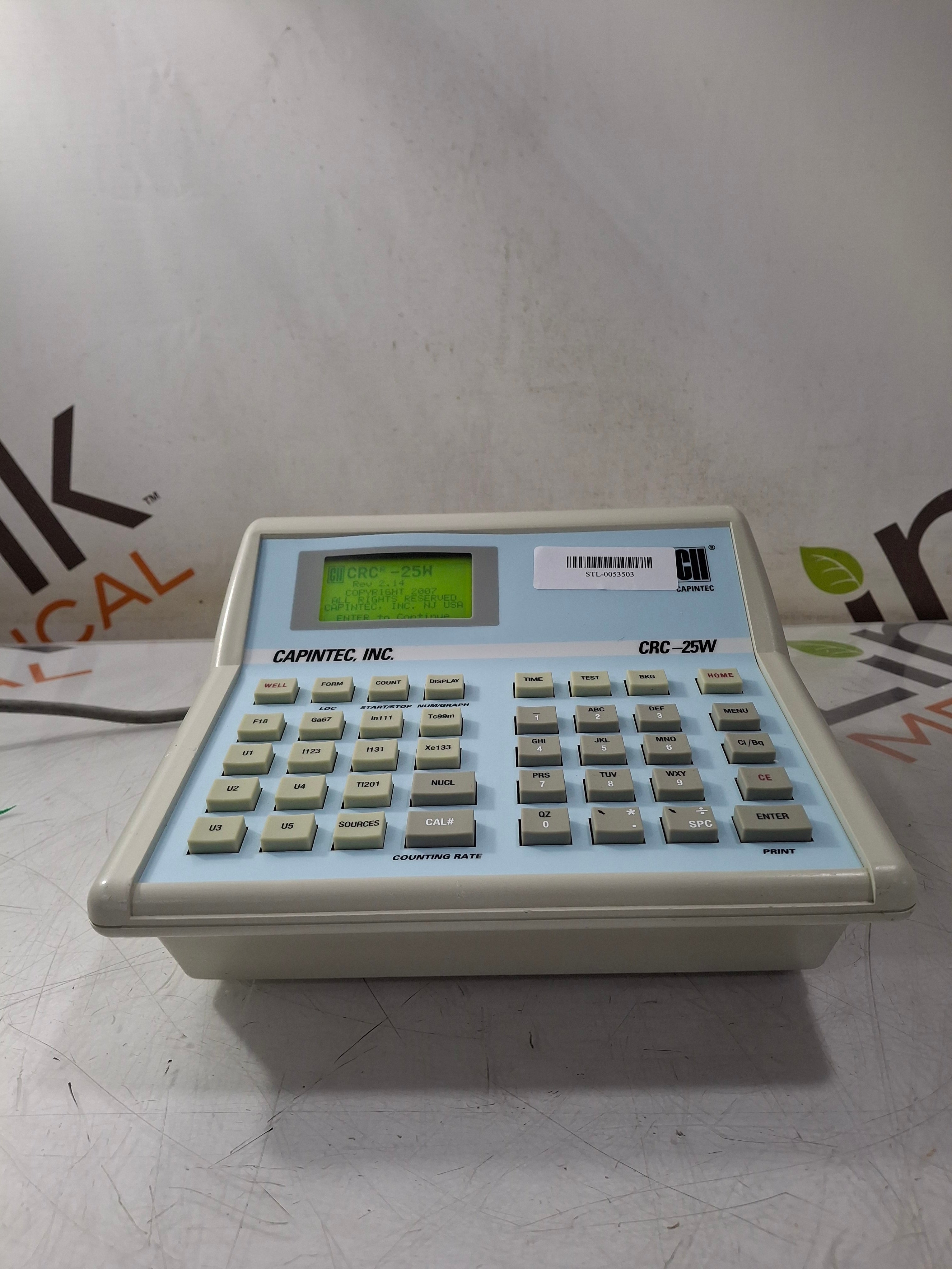 Capintec CRC-25W Radioisotope Dose Calibrator