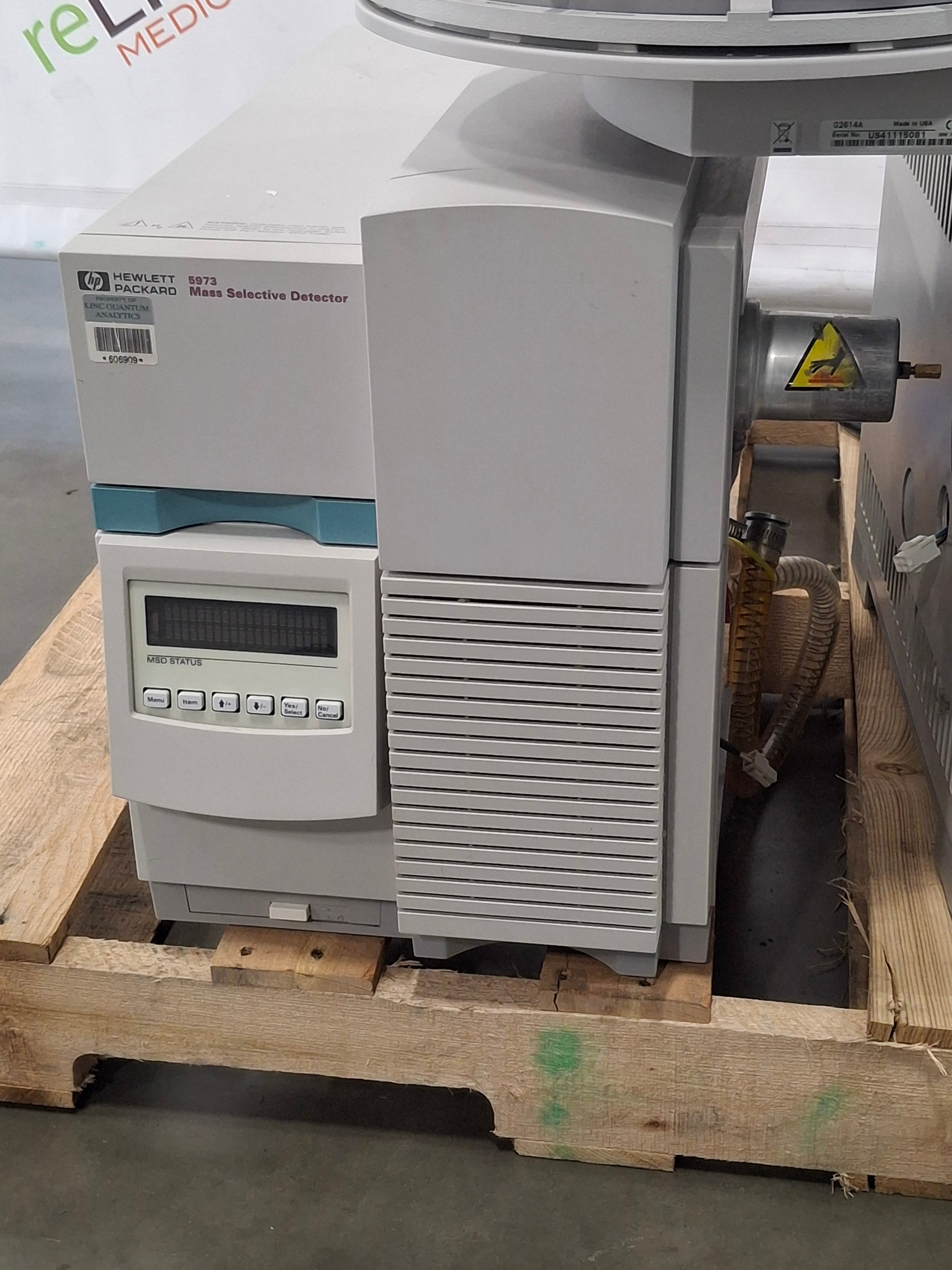 Agilent 6890N 5973 MSD GCMS Gas Chromatograph Mass