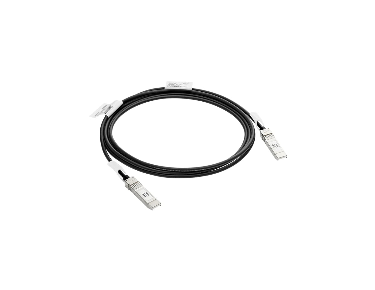 HPE Aruba Networking J9283D 10G SFP+ to SFP+ DAC 3 Meter Twinax Cable