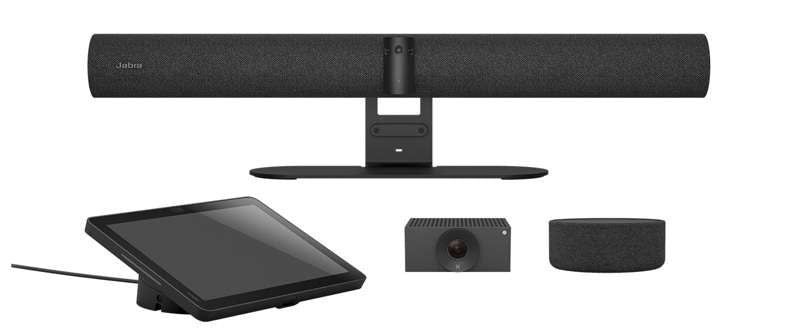 Jabra PanaCast Video Conferencing Room Kit (P55 Video Bar with Touch Controller, SpeakerMic, Huddly L1)