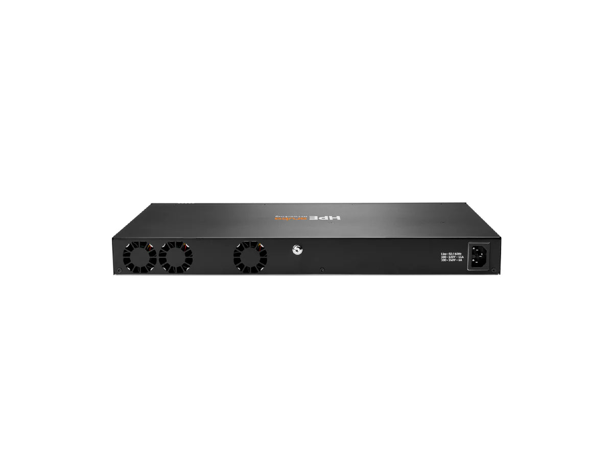HPE Aruba Networking CX 6300F 24‑port 1GbE Class 4 PoE and 4‑port SFP56 Switch