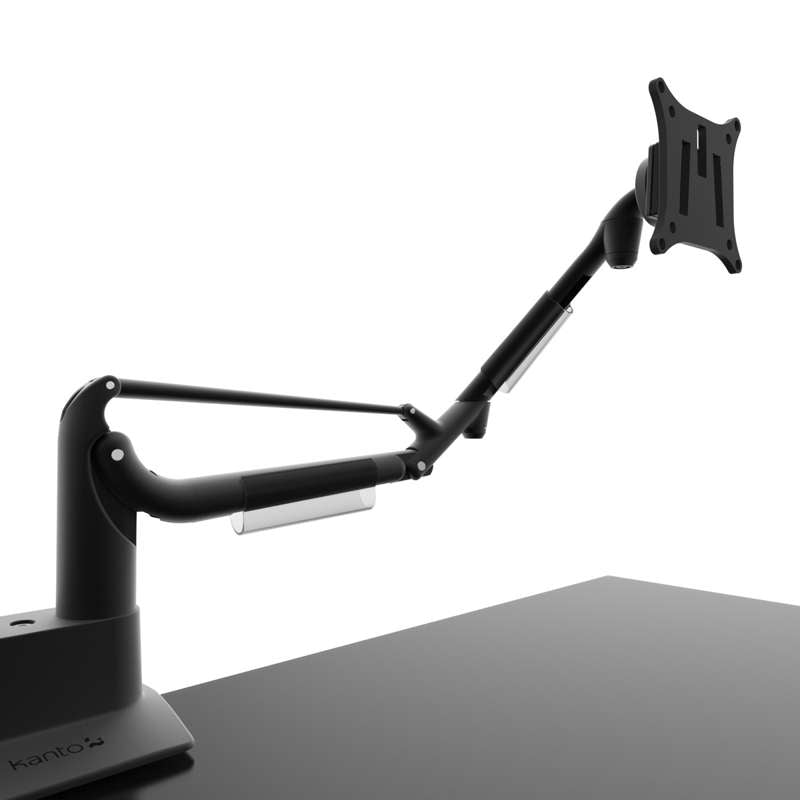 Kanto Dual-Monitor Gas Shock Desktop Mount for 17-inch to 32-inch Displays - Black