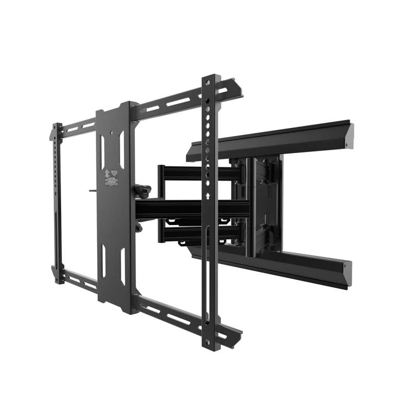 Kanto Pro Series Full Motion TV Wall Mount for 37-inch to 80-inch TVs with movable pivot and tool-less tilt - Black