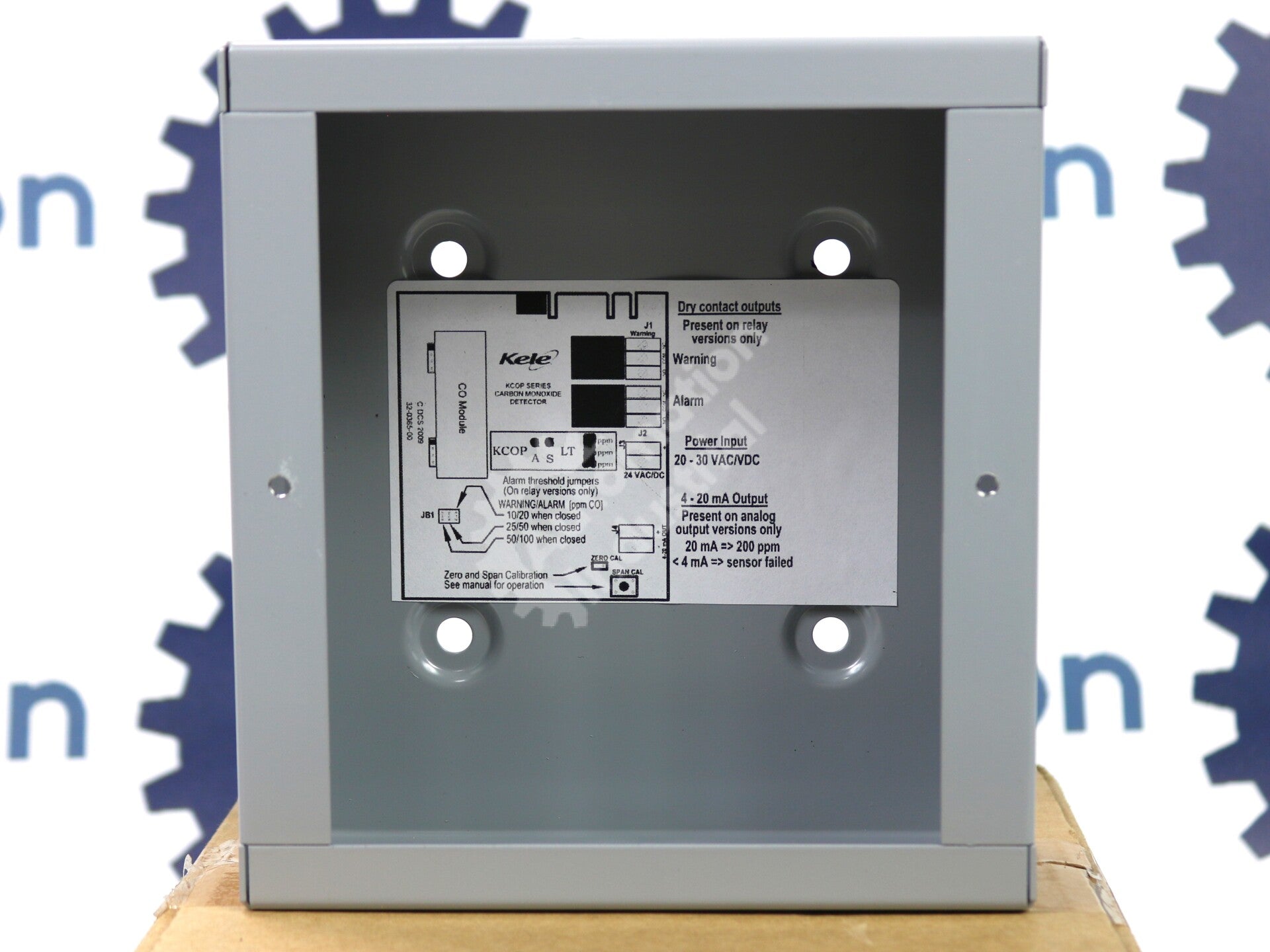 KCOP-A-S-LT By Kele Analog 200ppm Low Temperature Carbon Monoxide Sensor NSFP