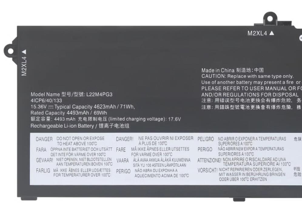 L22M4PG3 Battery for Thinkbook 16 G5+ IRH APO ARP L22C4PG3 L22D4PG3 L22L4PG3