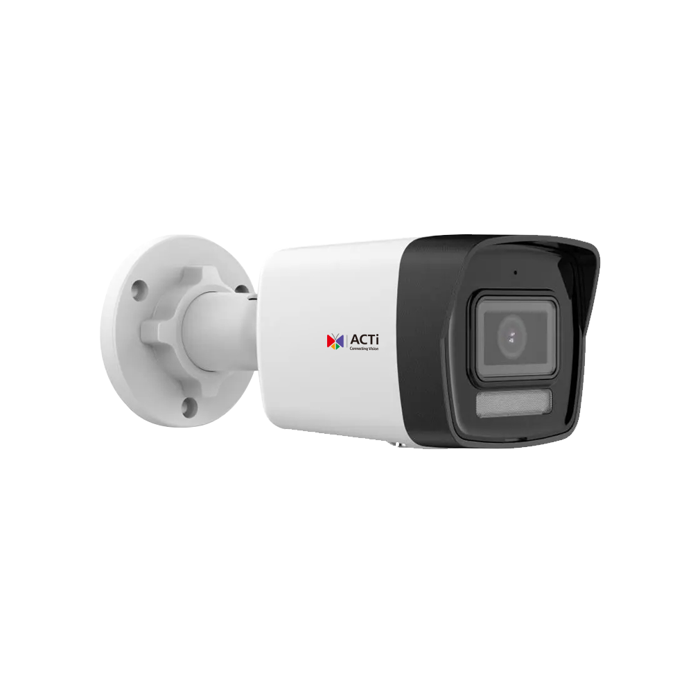 ACTi L31 2MP Deep Learning AI f2.8mm Fixed Bullet with IR LED 55m, White LED 50m