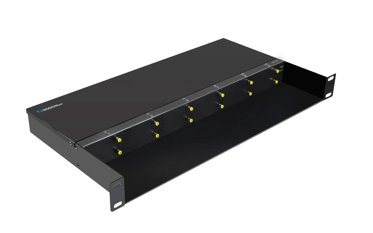 LFC-CH12-AC - 12 slot fiber chassis with one AC power supply and fans (for LFC series converters)