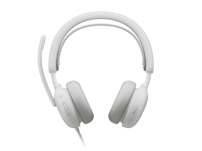 Logitech Zone Wired 2 for Business Wired USB headset- Teams version, Off-white