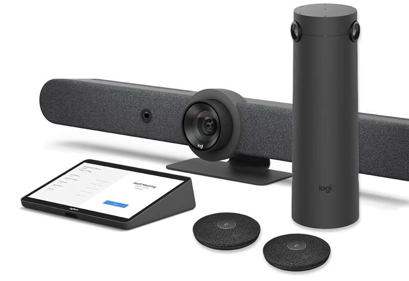 Logitech Rally Bar + Sight Room Kit - Rally Bar + Sight + Tap Cat5e + 2 Mic Pods (TAA Compliant)