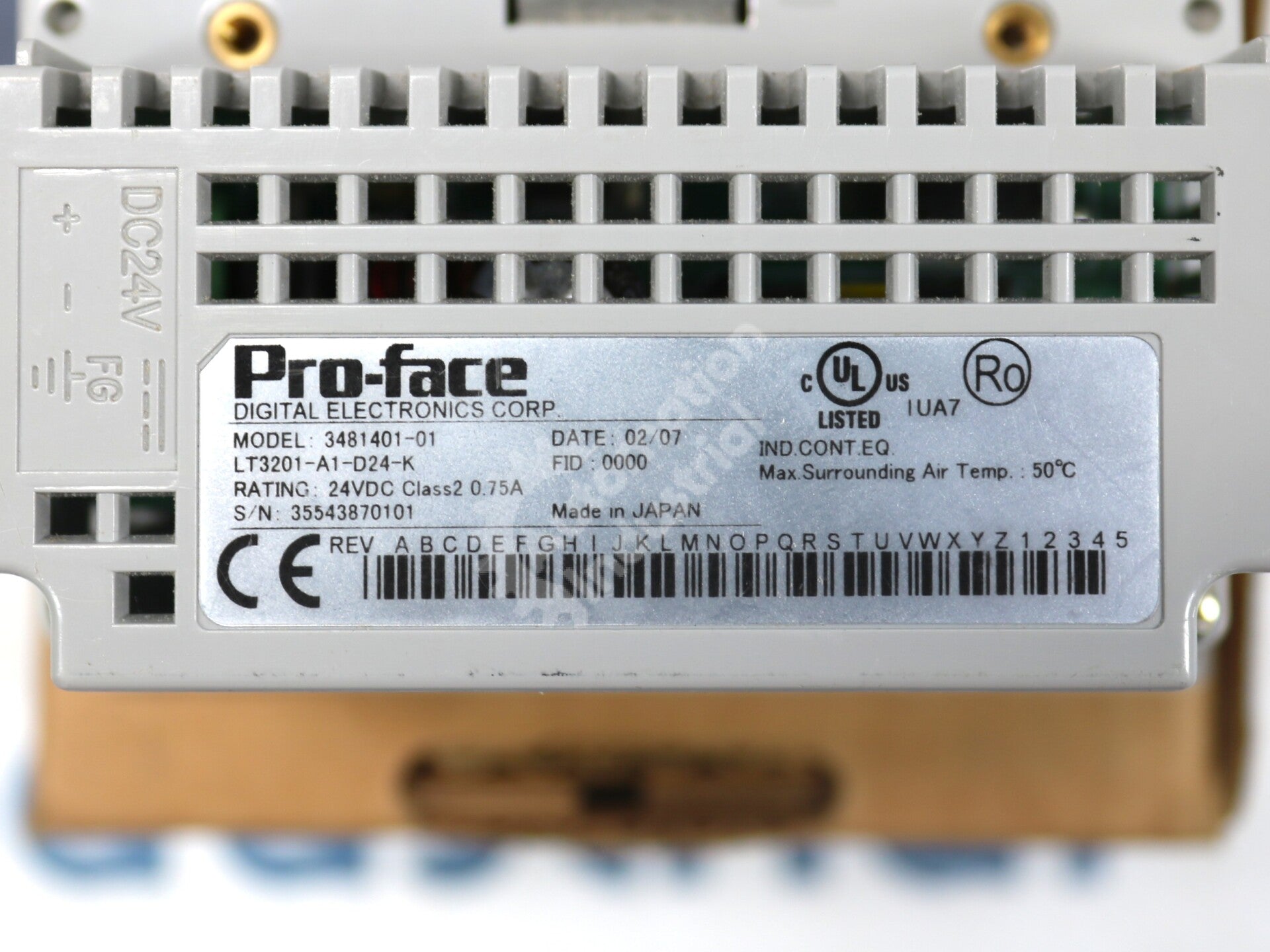 LT3201-A1-D24-K By Pro-face Xycom 3.8 Inch Touchscreen Operator Interface
