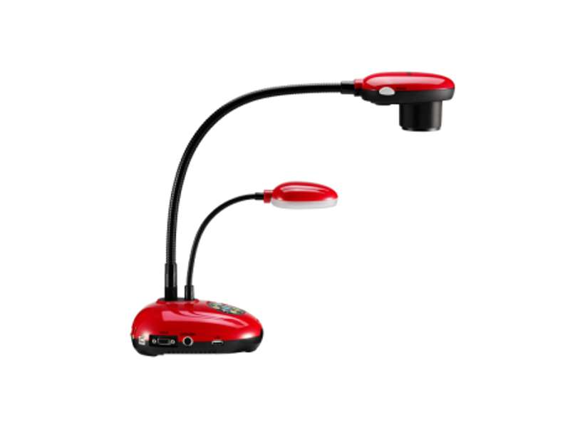 Lumens DC193 Ladibug Document Camera, 20× Zoom, 30 fps, HDMI Pass‑Through, 4 TB USB Storage, Red