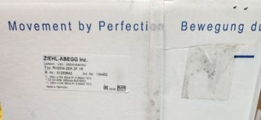 RH25M-2EK.3F.1R ZIEHL-ABEGG centrifugal fan For Inverter 6SY7000-0AE32