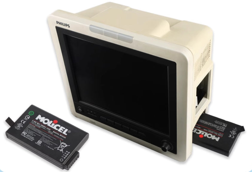 ME202 ME202C ME202EK Battery for Philips Molicel VM3 VM4 VM6 VM8 VS2 VS3 VS4 Portable Patient Monitor