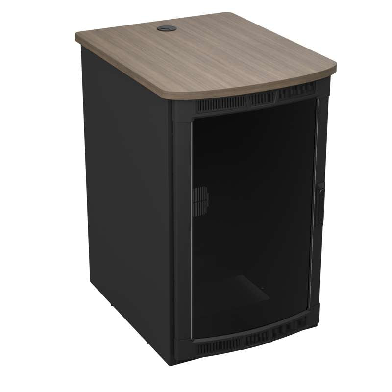 Middle Atlantic BGR 19RU Rolling Presentation Rack with Black Top - 31.35in Depth - TAA Compliant