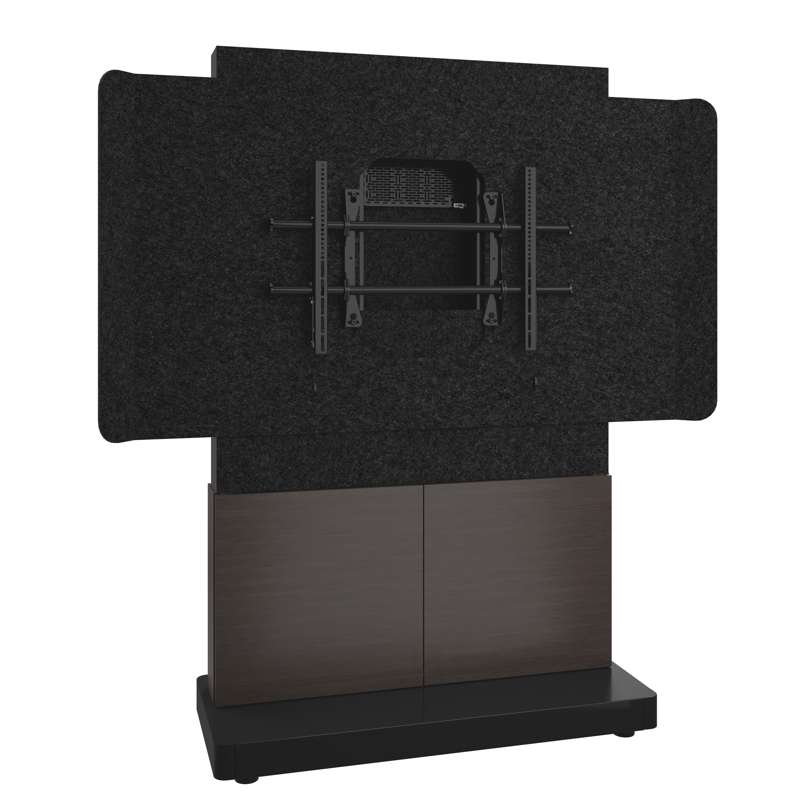 Middle Atlantic Forum Free-Standing 48" (2-Bay) Display Stand for (1) 42" to 55" Display, Dark Finish