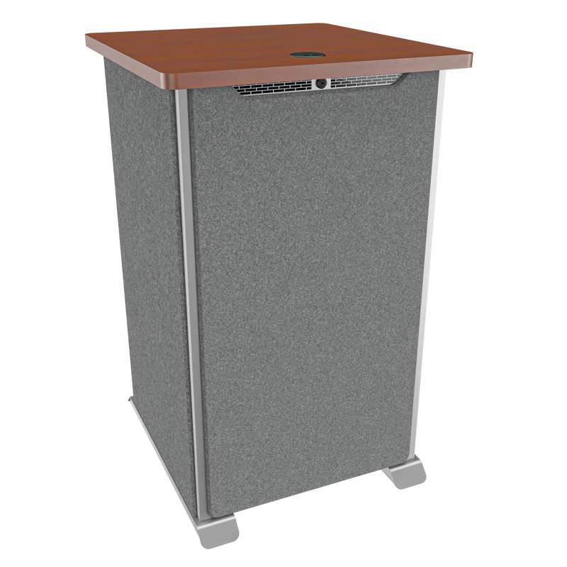 Middle Atlantic Forum 20RU Side Cart Rack - 27in Depth - Forward and Lever Lock compatible - Biltmore Cherry HPL