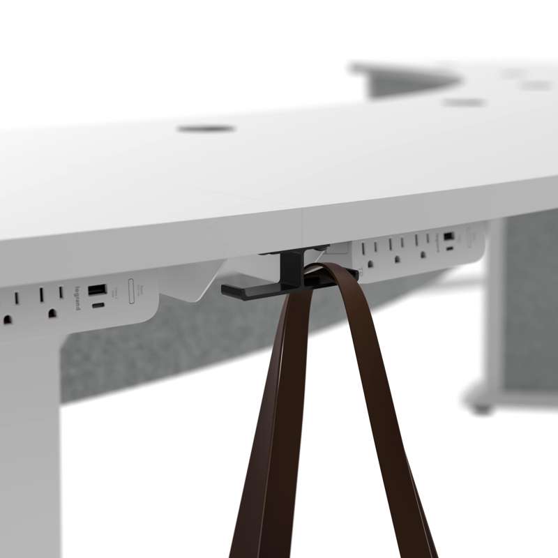 Middle Atlantic Forum Arc Table - Conference Table For Up To 7 People - 184in Arc - 30in Seated Height - Light Finish