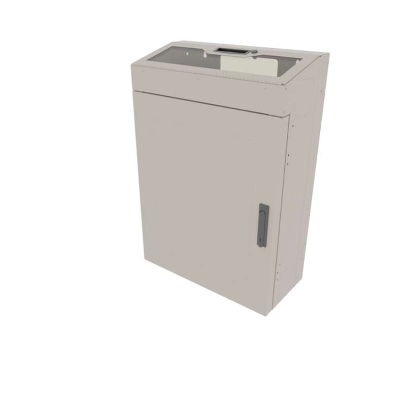 Middle Atlantic 8 RU Low Profile Wall Rack Plexi Top - Putty