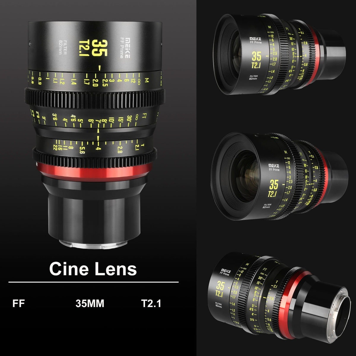 Meike Cinema Full Frame Cinema Prime 35mm T2.1 Lens (Sony E Mount)