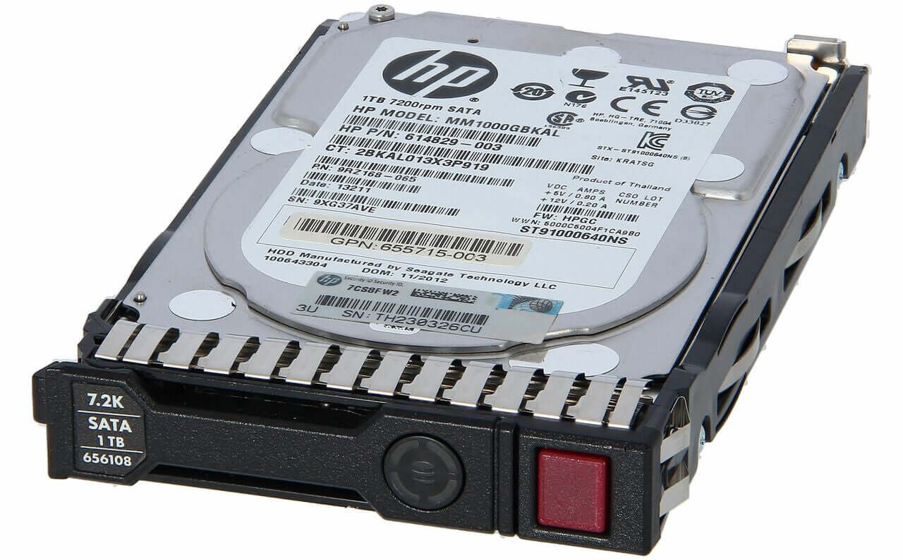 HP 625609-B21 626162-001 614829-003 1TB 7.2K 6G 2.5" SATA MM1000GBKAL