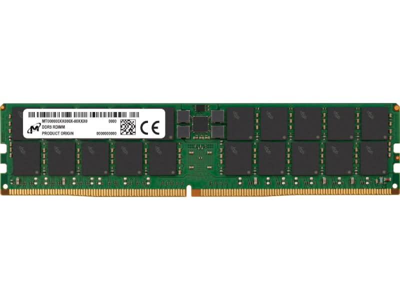 Micron MTC40F204WS1RC64BR DDR5 RDIMM 96GB 2RX4 6400 CL52 Ram Module