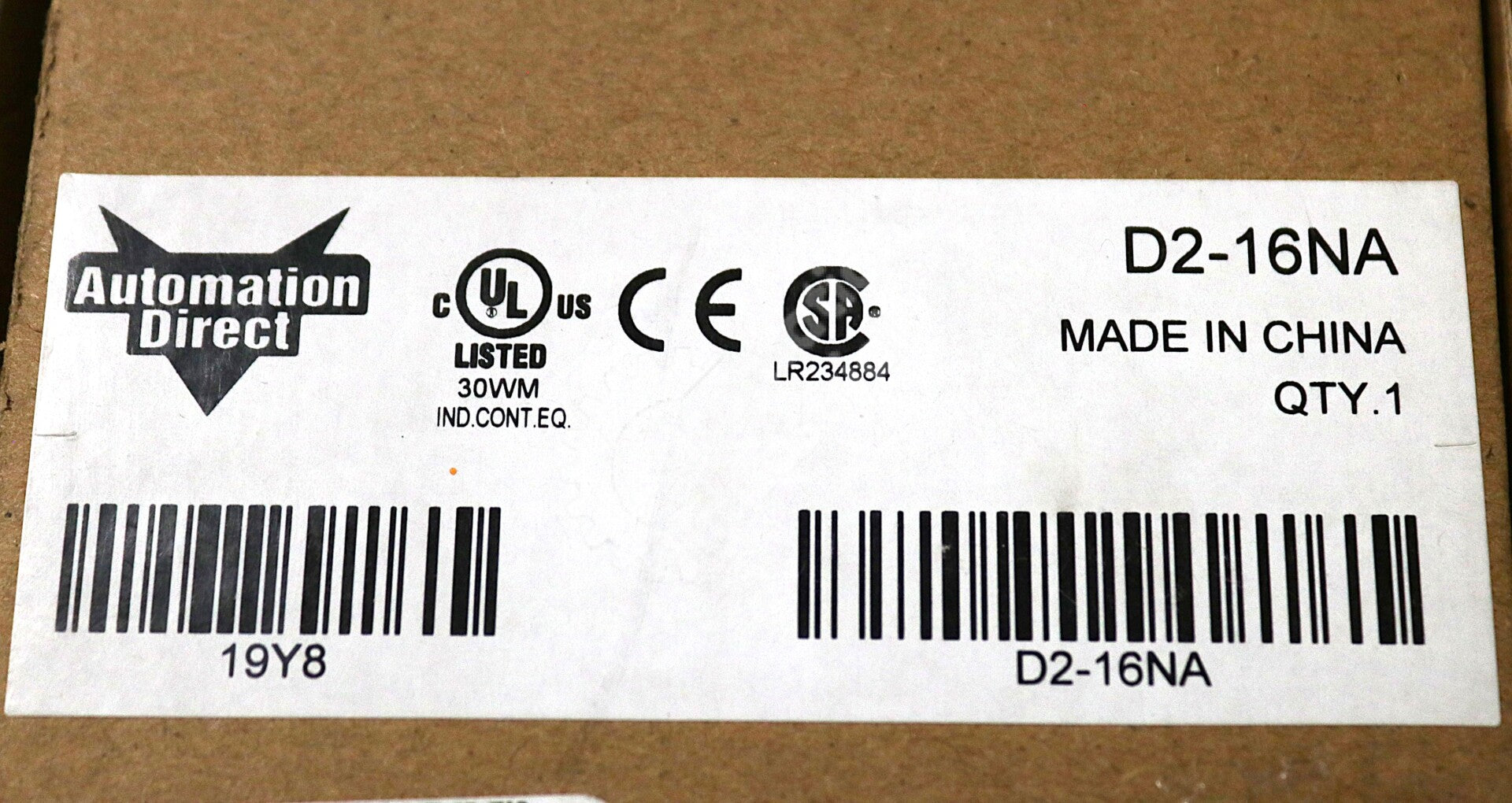 D2-16NA By Automation Direct 80-132VAC 16-Point Discrete Input Module NSFP