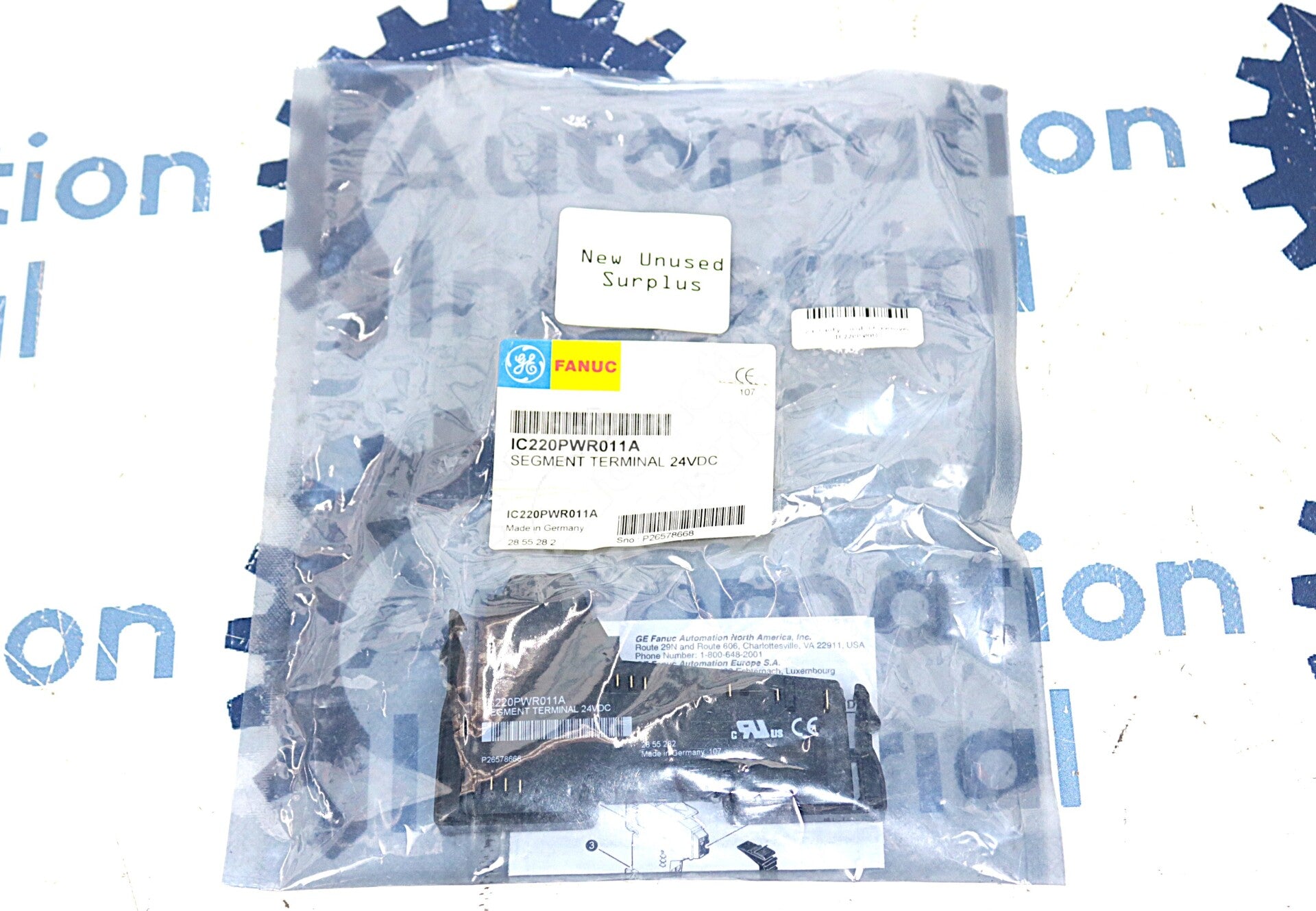 IC220PWR011A By GE Fanuc 24VDC Segment Terminal VersaPoint NSNB