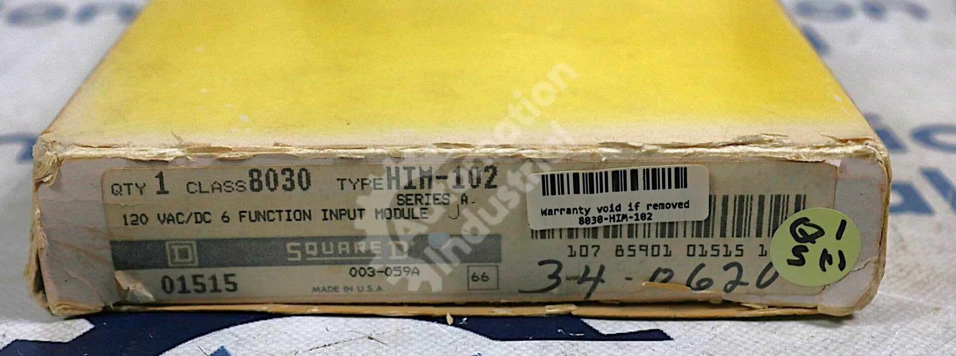 HIM-102 By Square D Sy/Max Class 8030 120VAC 6 Function Input Module NSNB